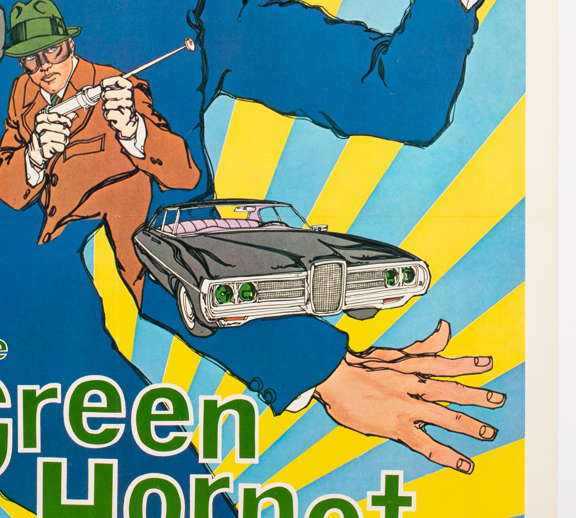 American The Green Hornet 1974 US 1 Sheet Film Poster Green Title Style, Linen Backed For Sale