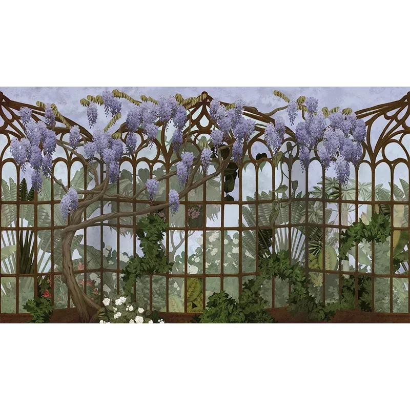 French Provincial The Greenhouse Escape Wallpaper For Sale