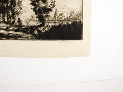Greensted Road by George Herbert Rose Etching