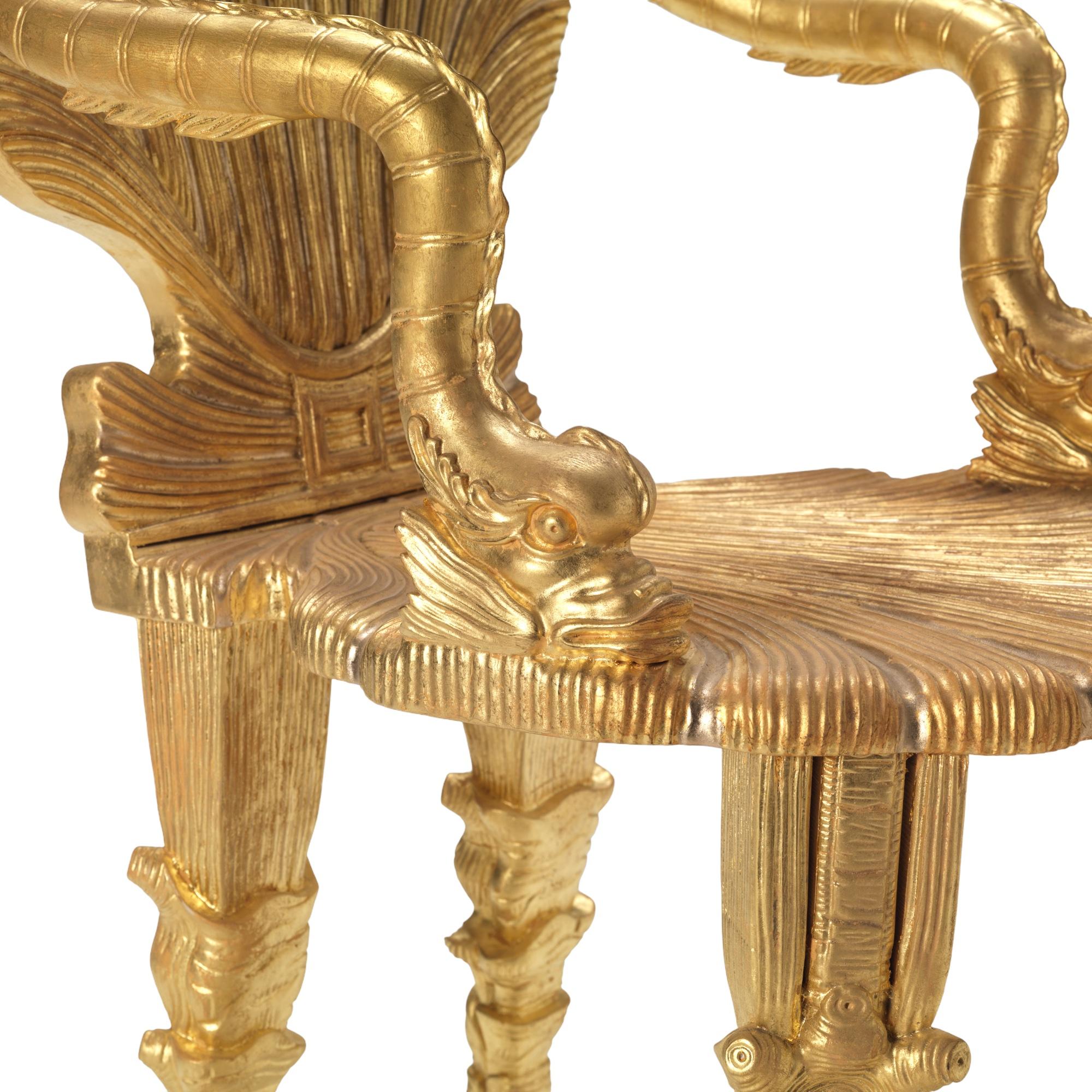 Gilt The Grotto Chair For Sale