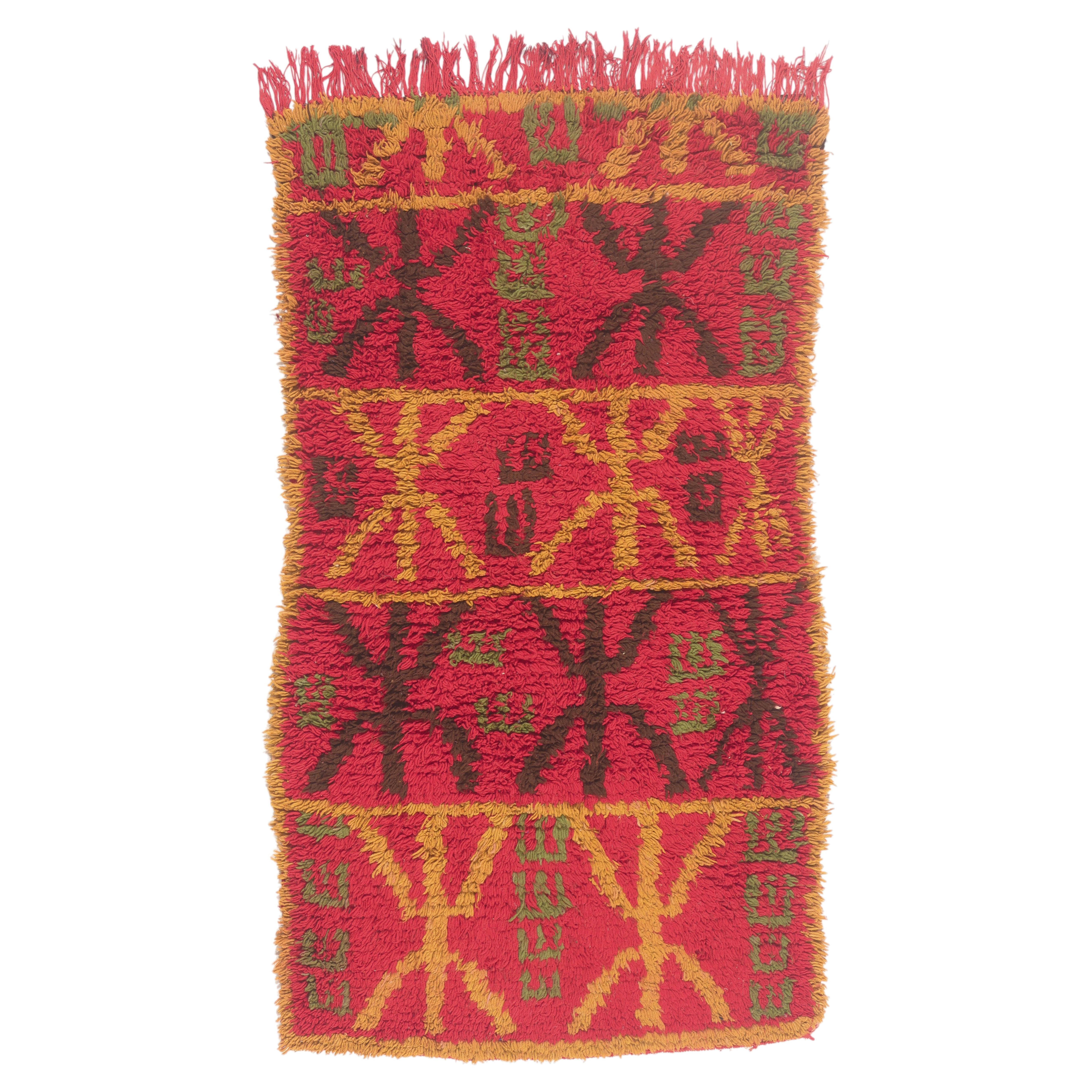 The Guardian Legacy: A Vintage Moroccan Boujad Masterpiece of Amazigh Heritage For Sale