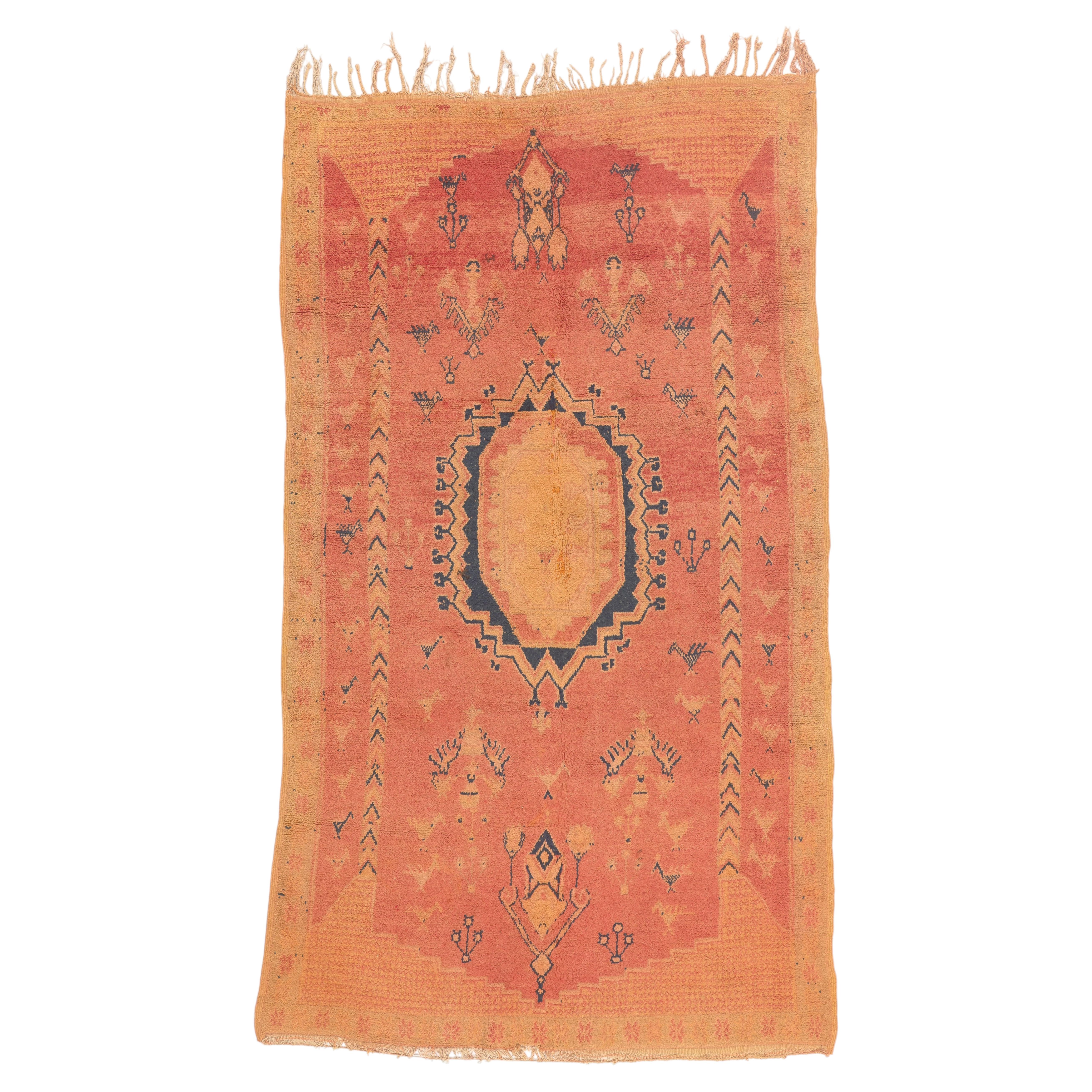 The Guardian's Blessing: Vintage Taznakht Moroccan Masterpiece of Sacred Legacy For Sale