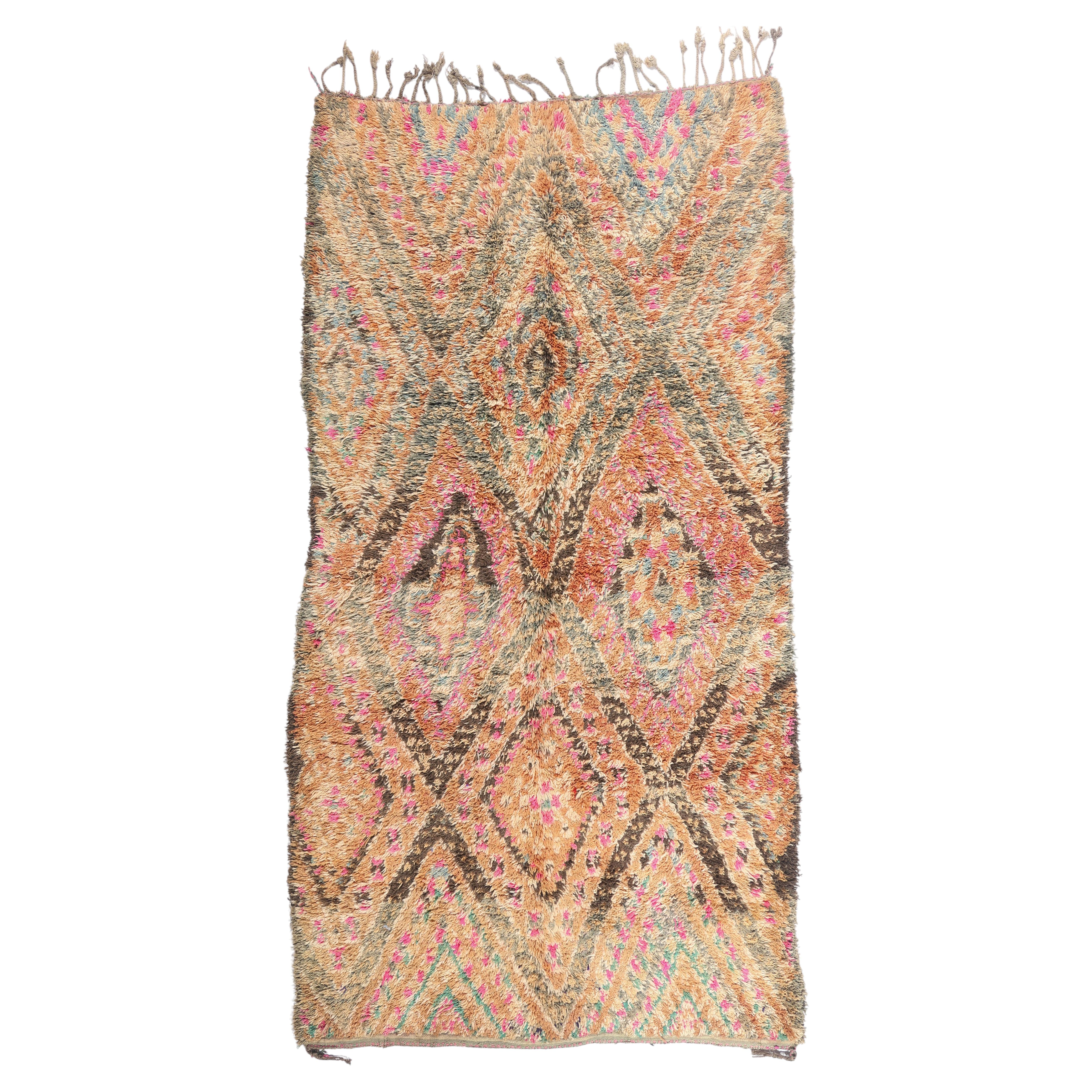 The Guardian's Path: A Vintage Beni M'Guild Moroccan Masterpiece of Lineage For Sale