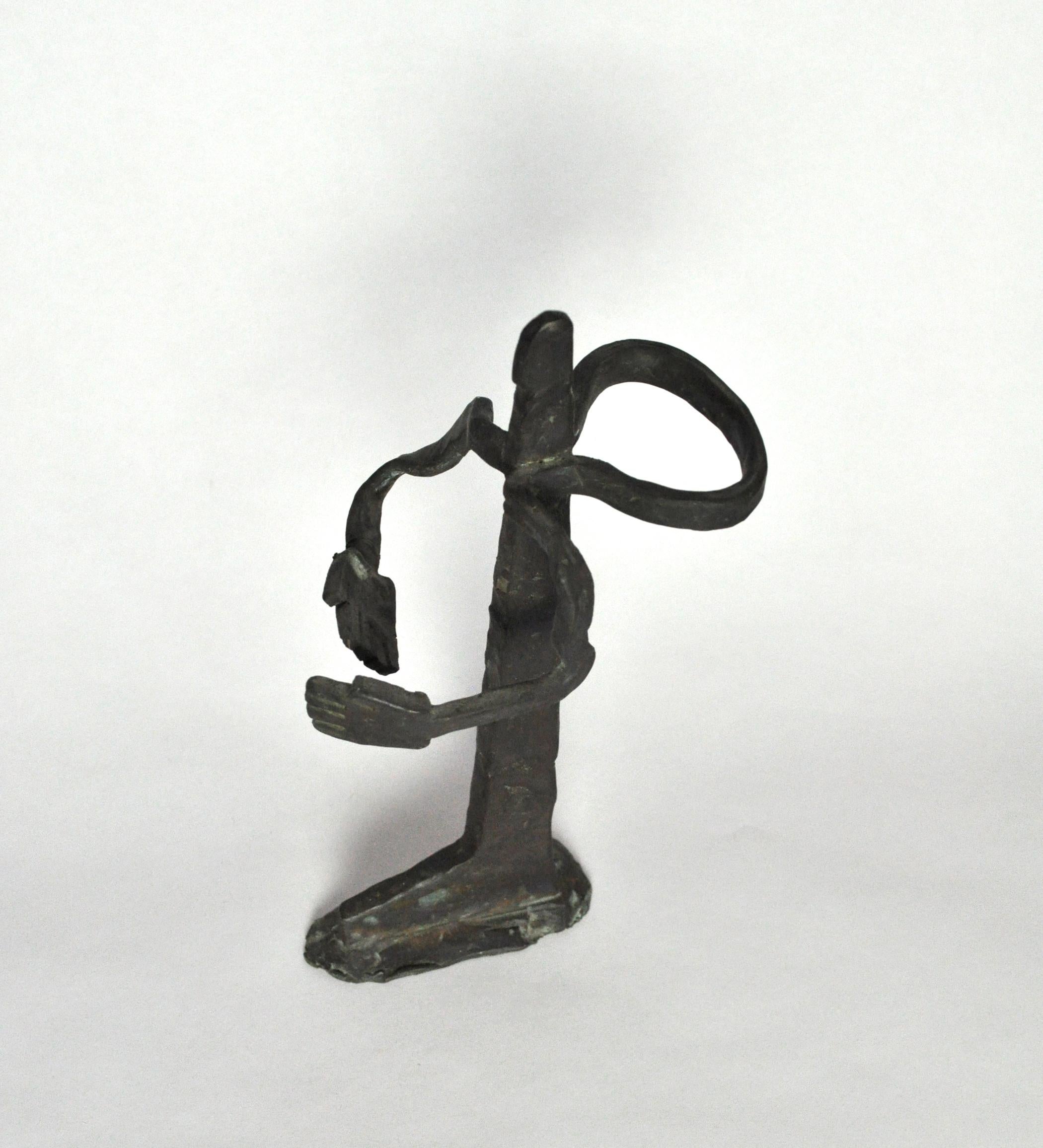 Contemporary The Guide, Unique Handmade Bronze Sculpture For Sale