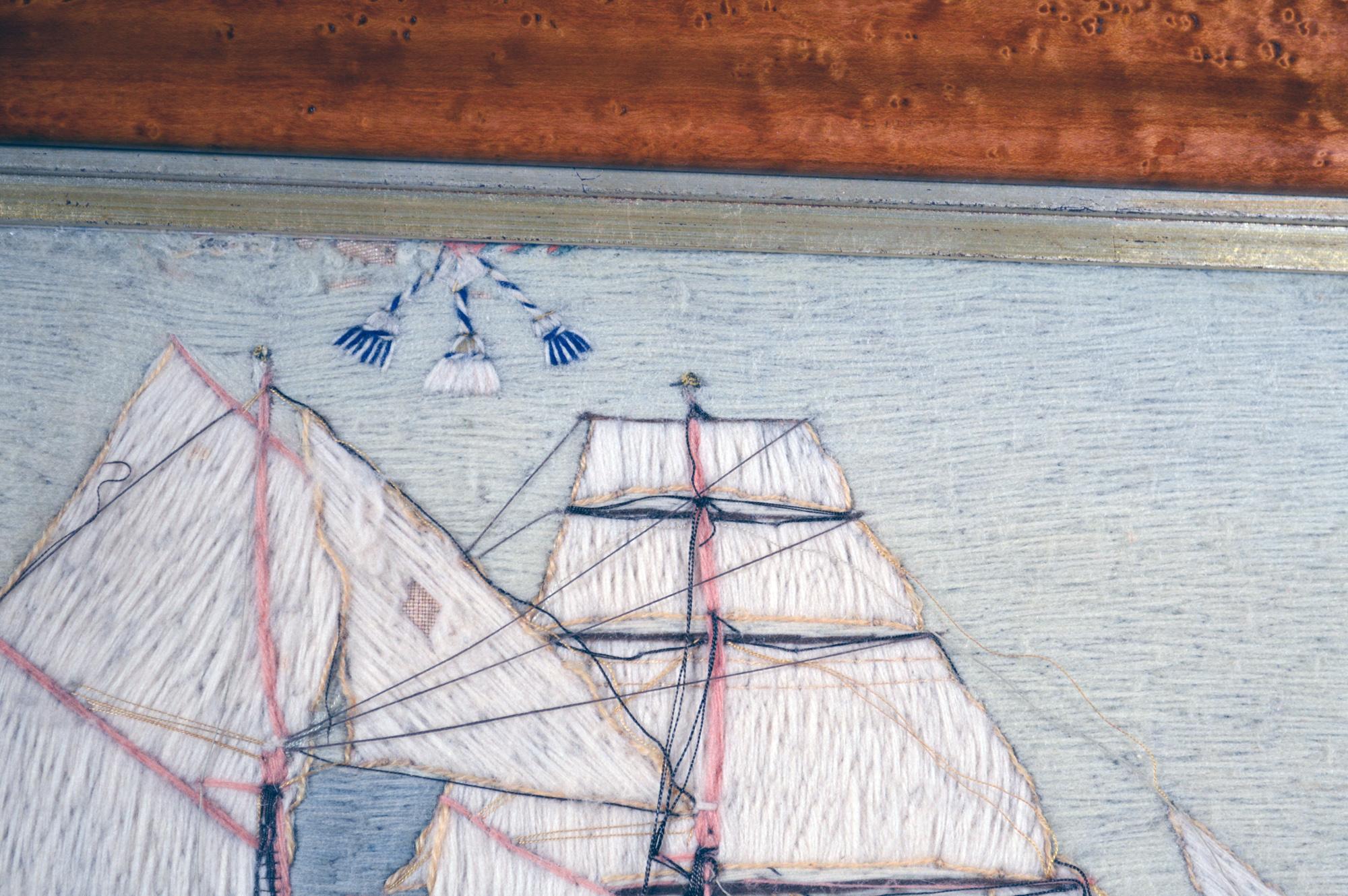 English Gwen, a Named British Sailor's Woolwork For Sale