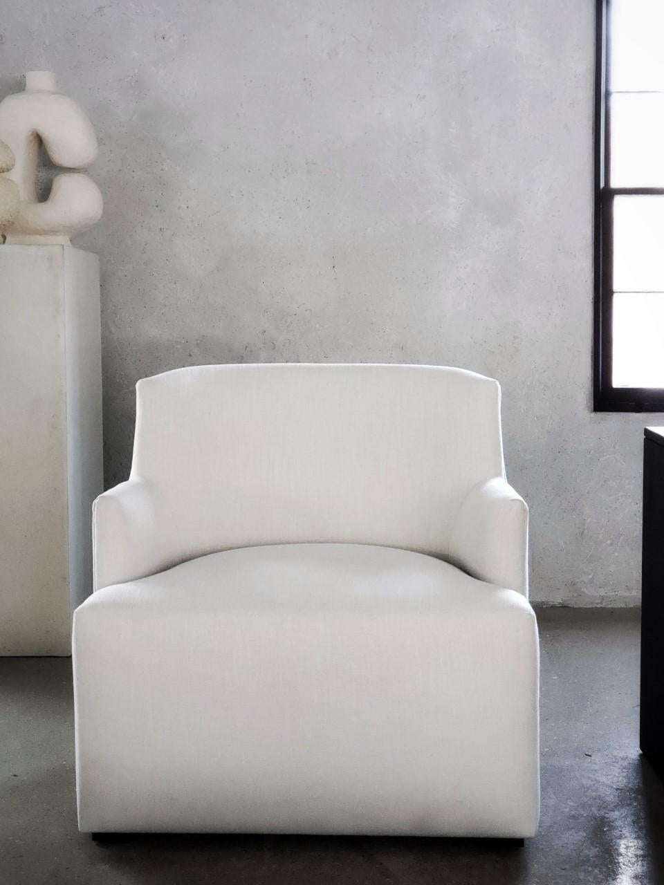 Contemporary Hamptons Custom Club Chair by Michael Del Piero  For Sale