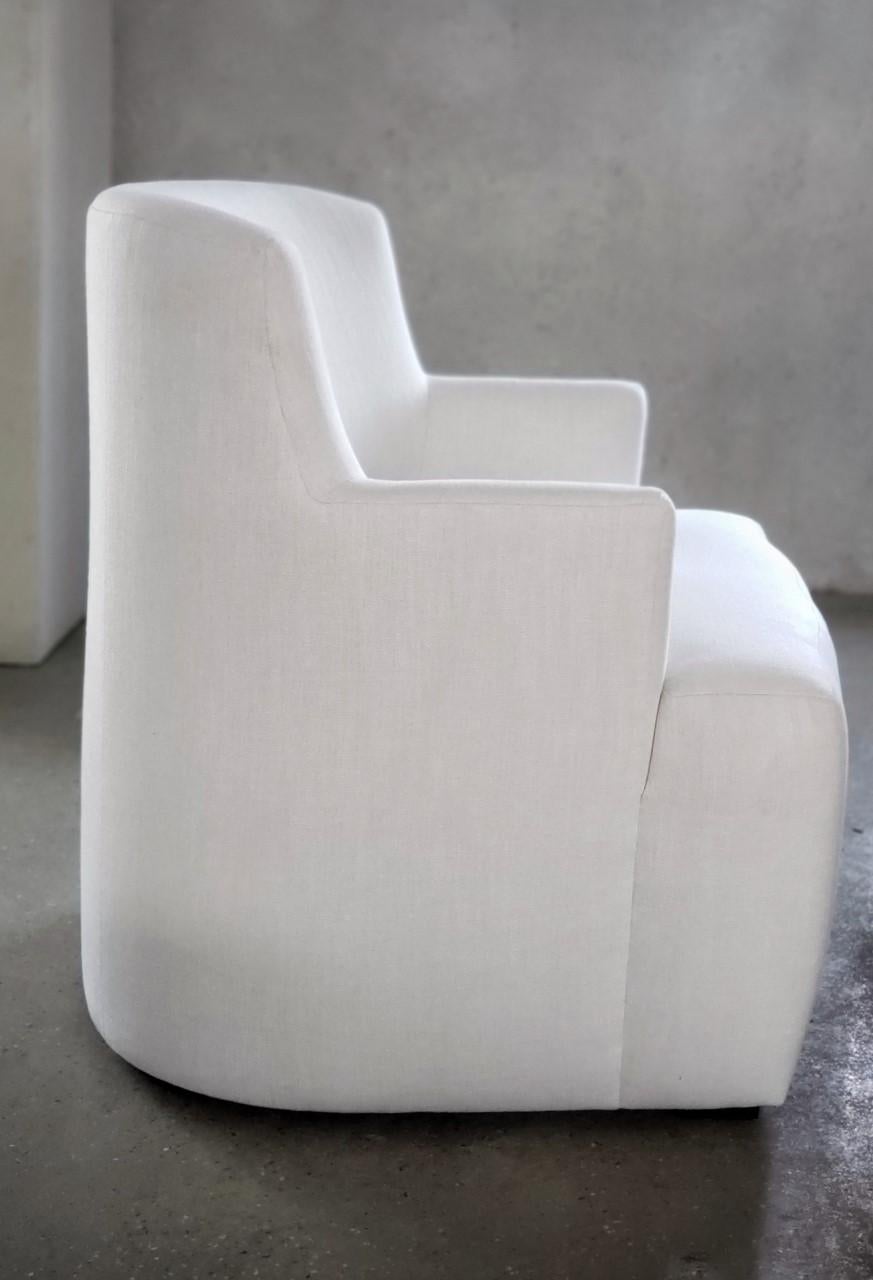 Fabric Hamptons Custom Club Chair by Michael Del Piero  For Sale