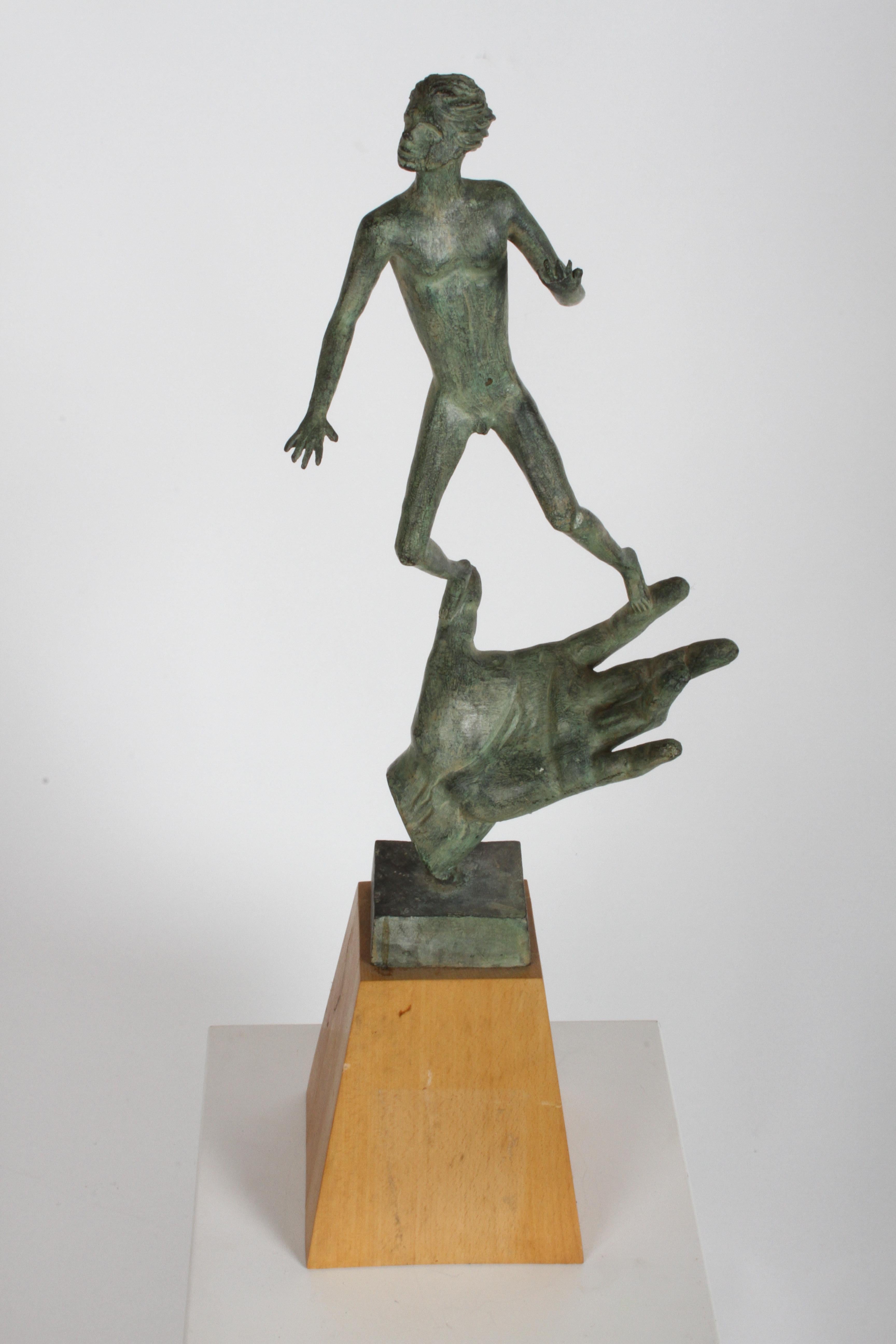  The Hand of God Bronze Sculpture After Carl Milles Sculptor  2