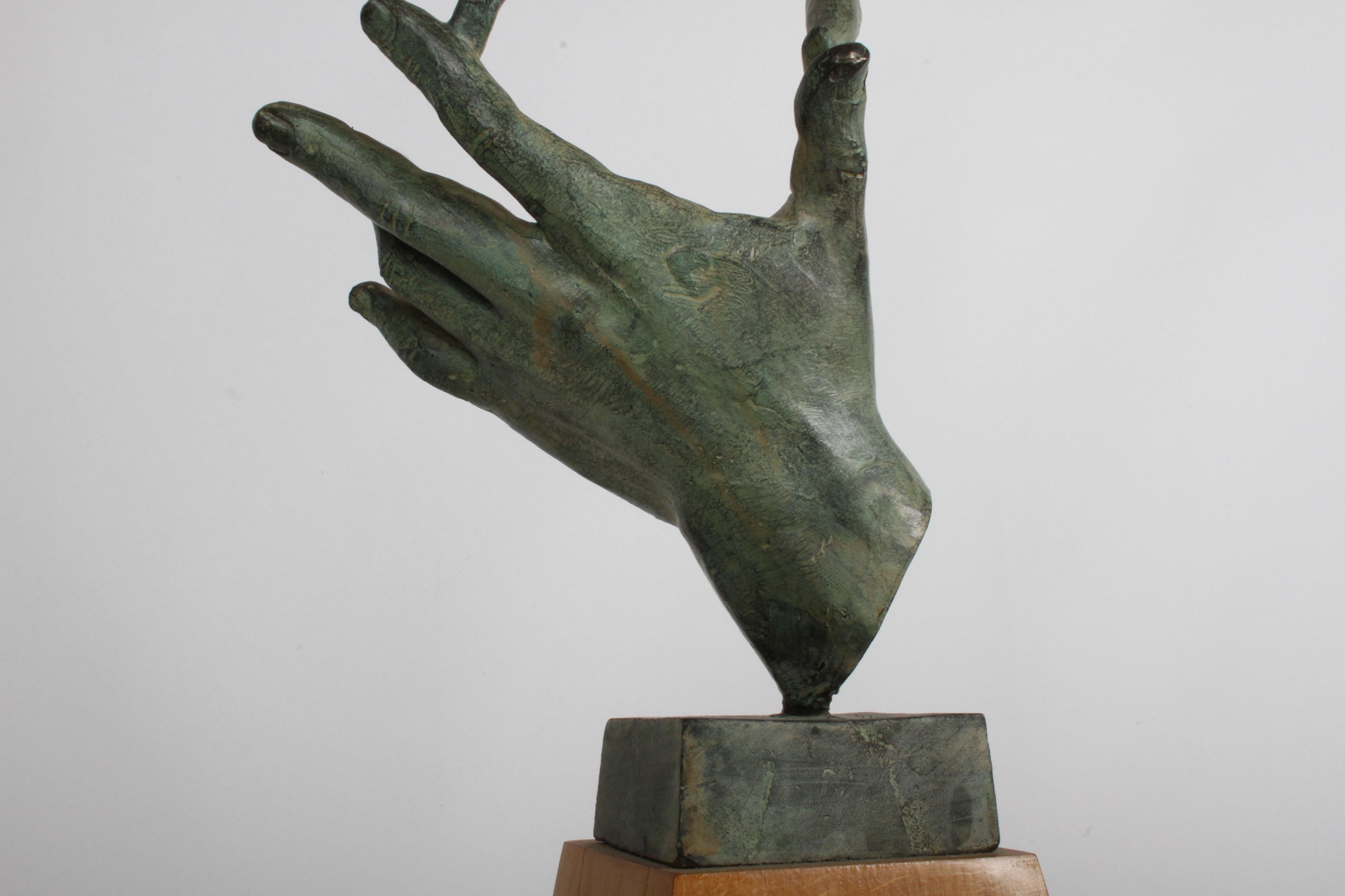  The Hand of God Bronze Sculpture After Carl Milles Sculptor  7