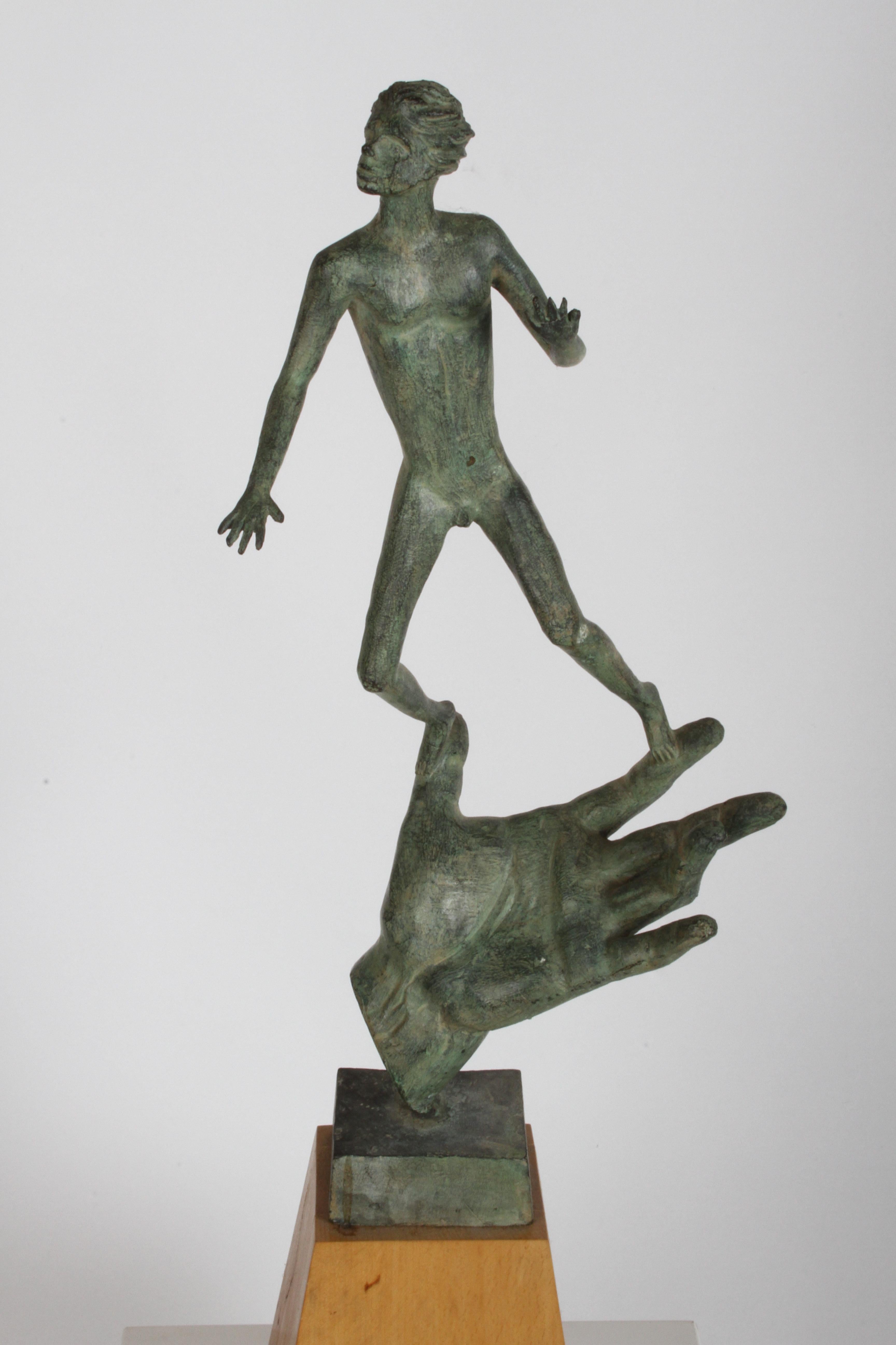  The Hand of God Bronze Sculpture After Carl Milles Sculptor  10