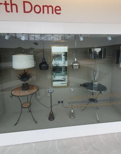 The handmade Brass Hoxton Pendant in Polished Nickel plated finish