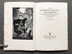 The Hansom Cab & the Pigeons – Eric Ravilious engravings / Golden Cokerell Press