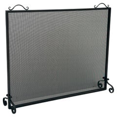 The Hartner Iron and Mesh Traditional Fire Screen by Betzinger Designs