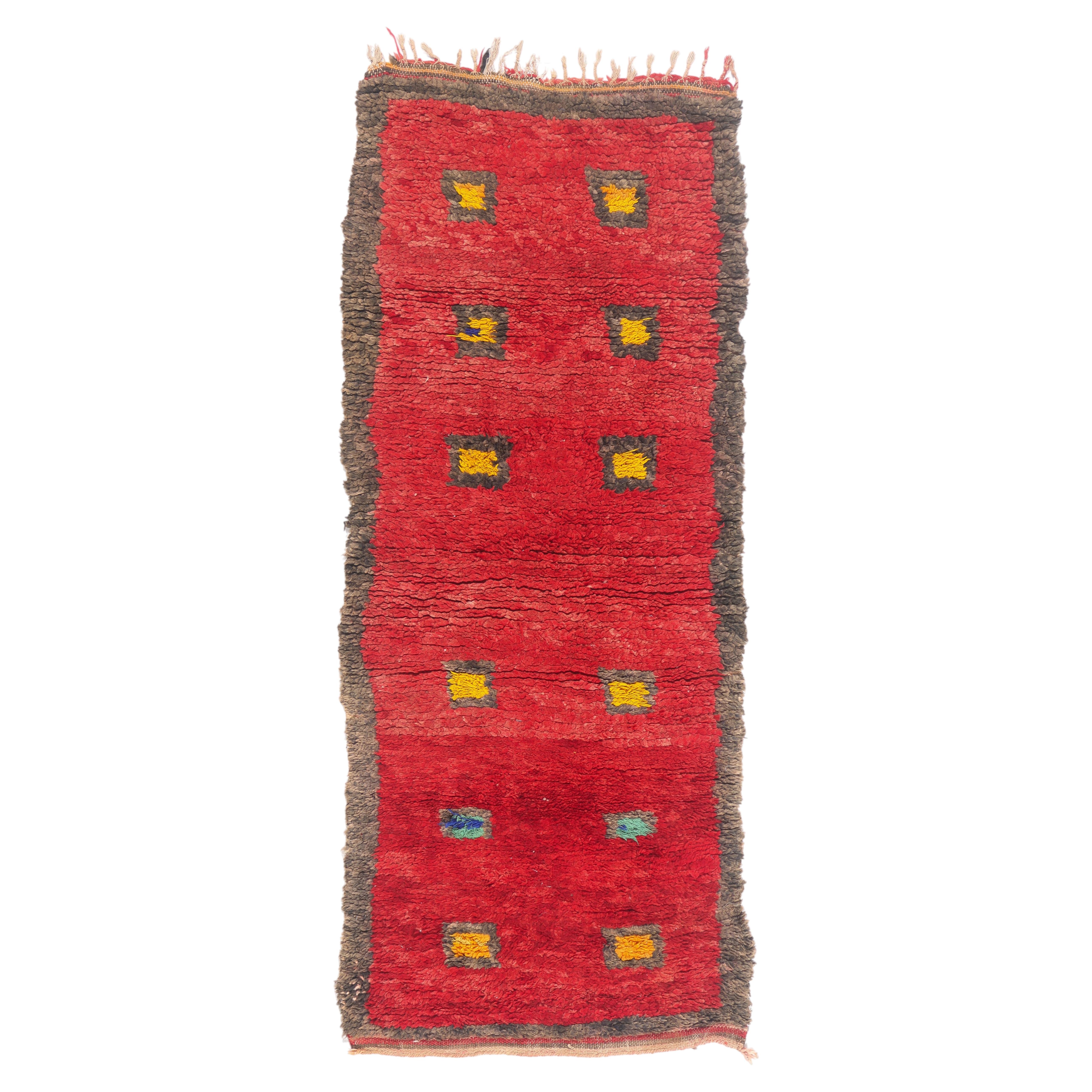 The Harvest Promise: A Vintage Moroccan Boujad Masterpiece of Prosperity For Sale