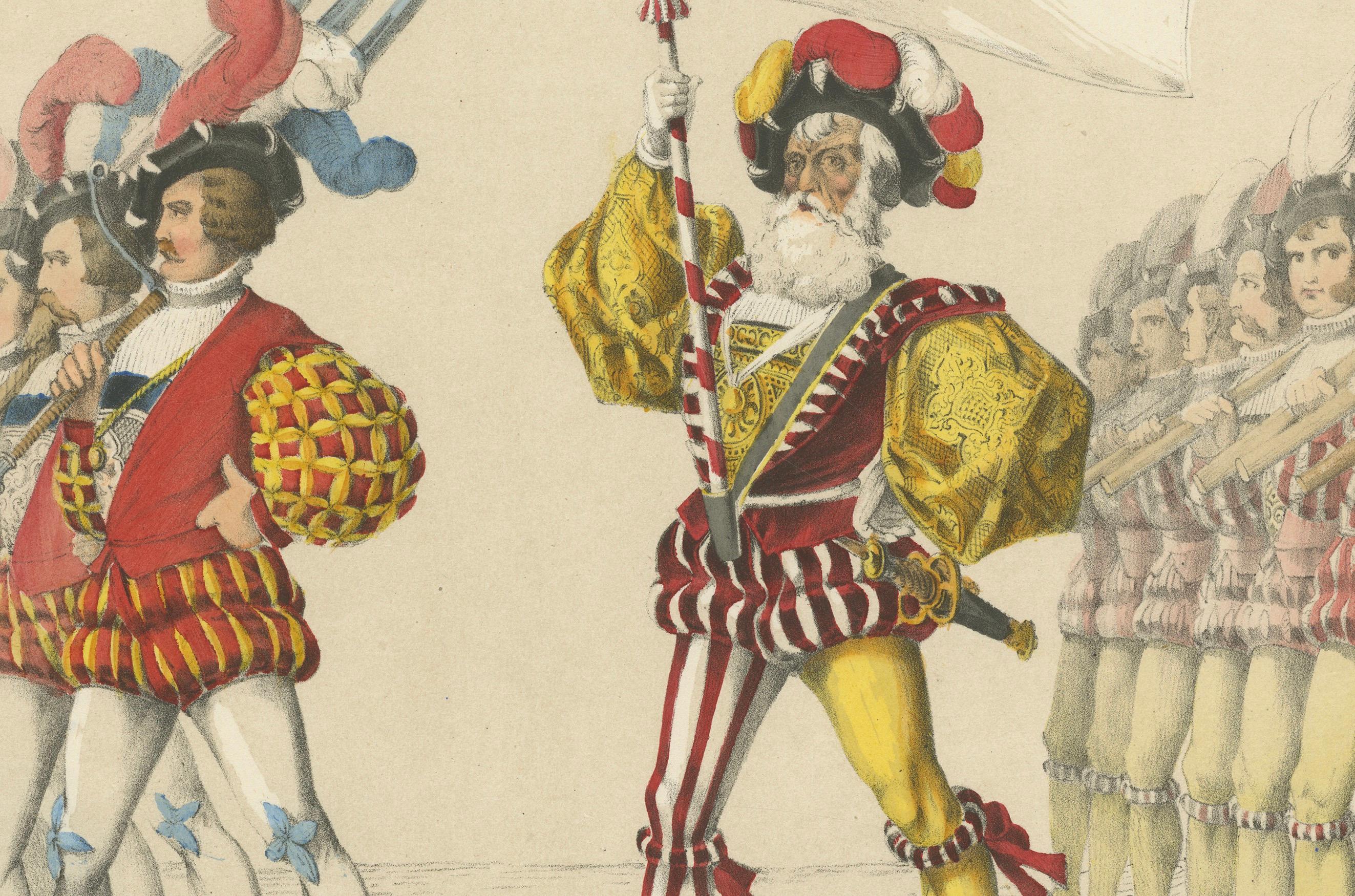 The Hat Makers and Carpenters Guilds - Un hommage à l'artisanat bernois en 1855 Bon état - En vente à Langweer, NL