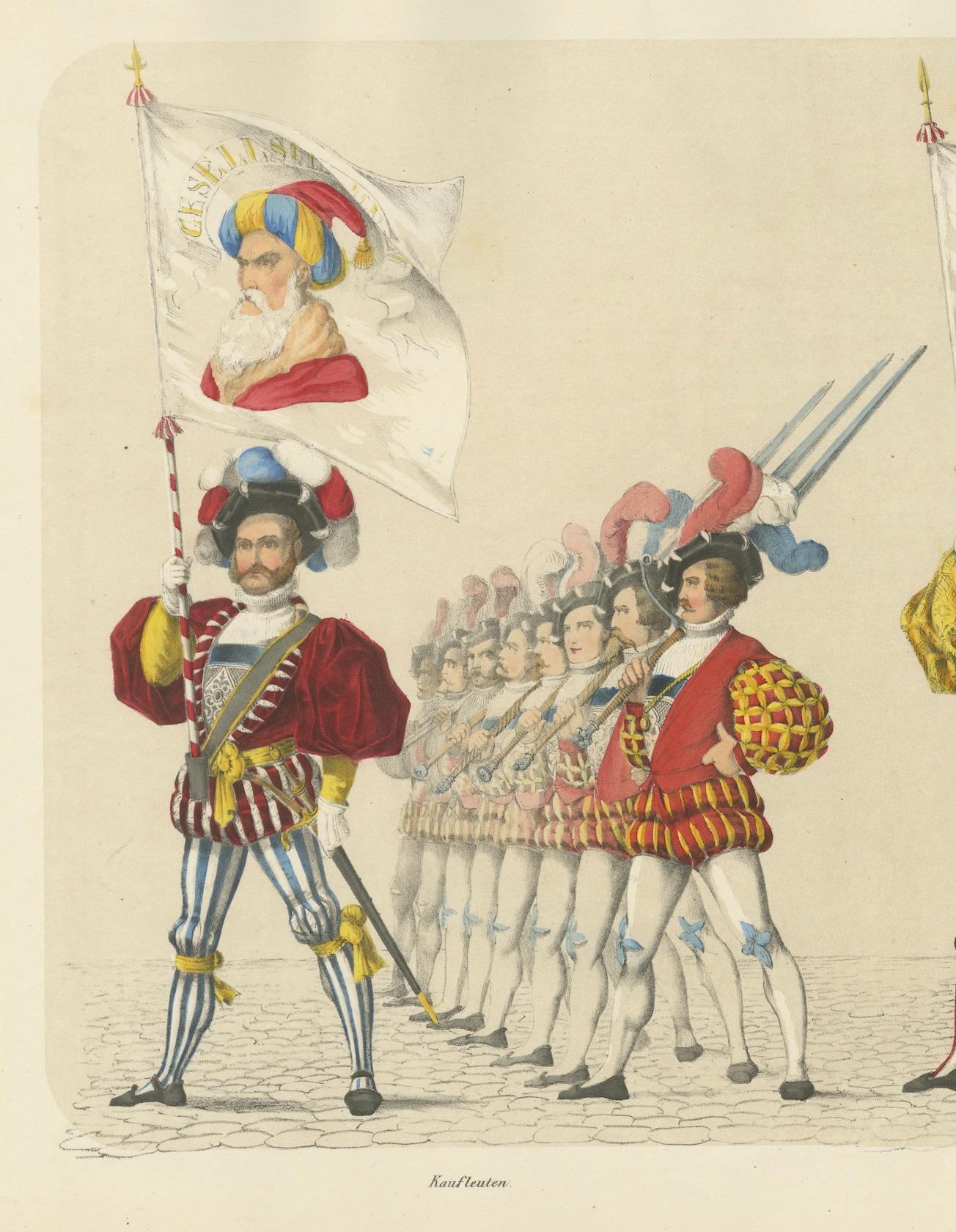The Hat Makers and Carpenters Guilds - Un hommage à l'artisanat bernois en 1855 en vente 2