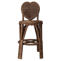 The Heart Rattan Counter Stool