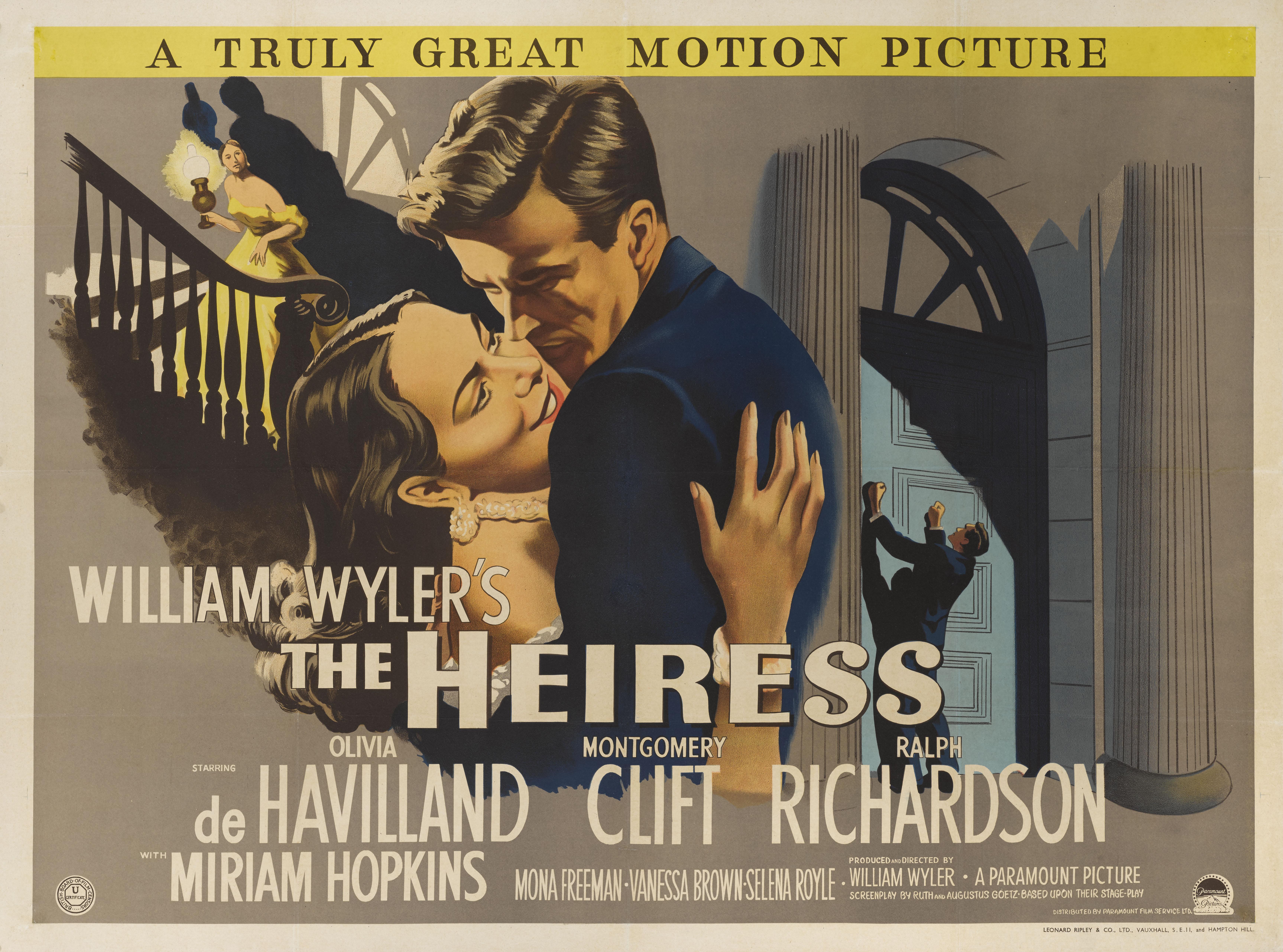 Affiche du film La Heiress Excellent état - En vente à London, GB