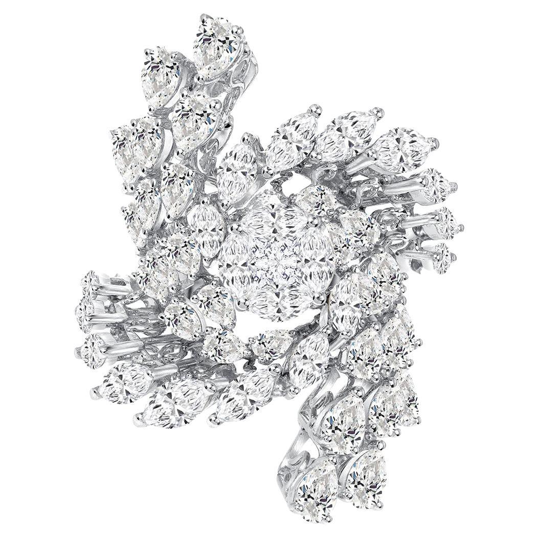 Helix Diamond Ring For Sale