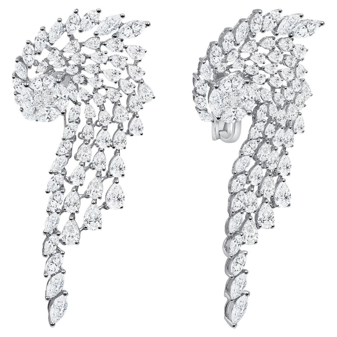 YESSAYAN Helix Diamond Statement Earrings