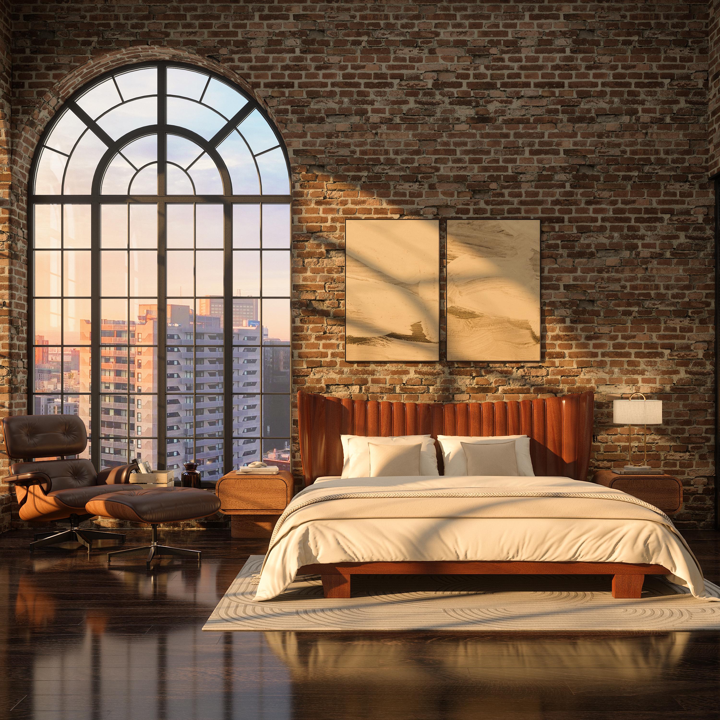 Mid-Century Modern Le lit à ourlets, par La Maison London en vente