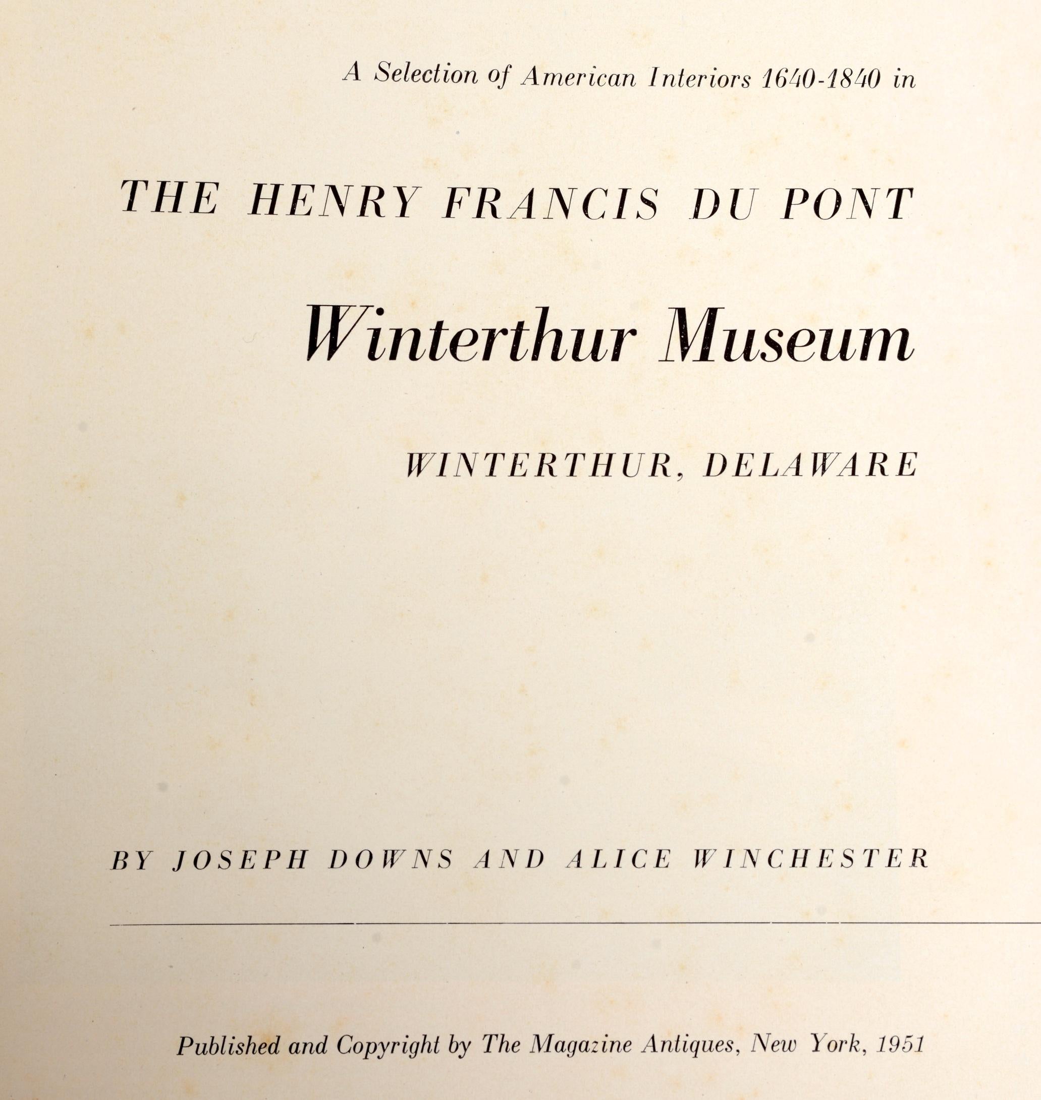 The Henry Francis Du Pont Winterthur Museum, 1st Ed For Sale 11