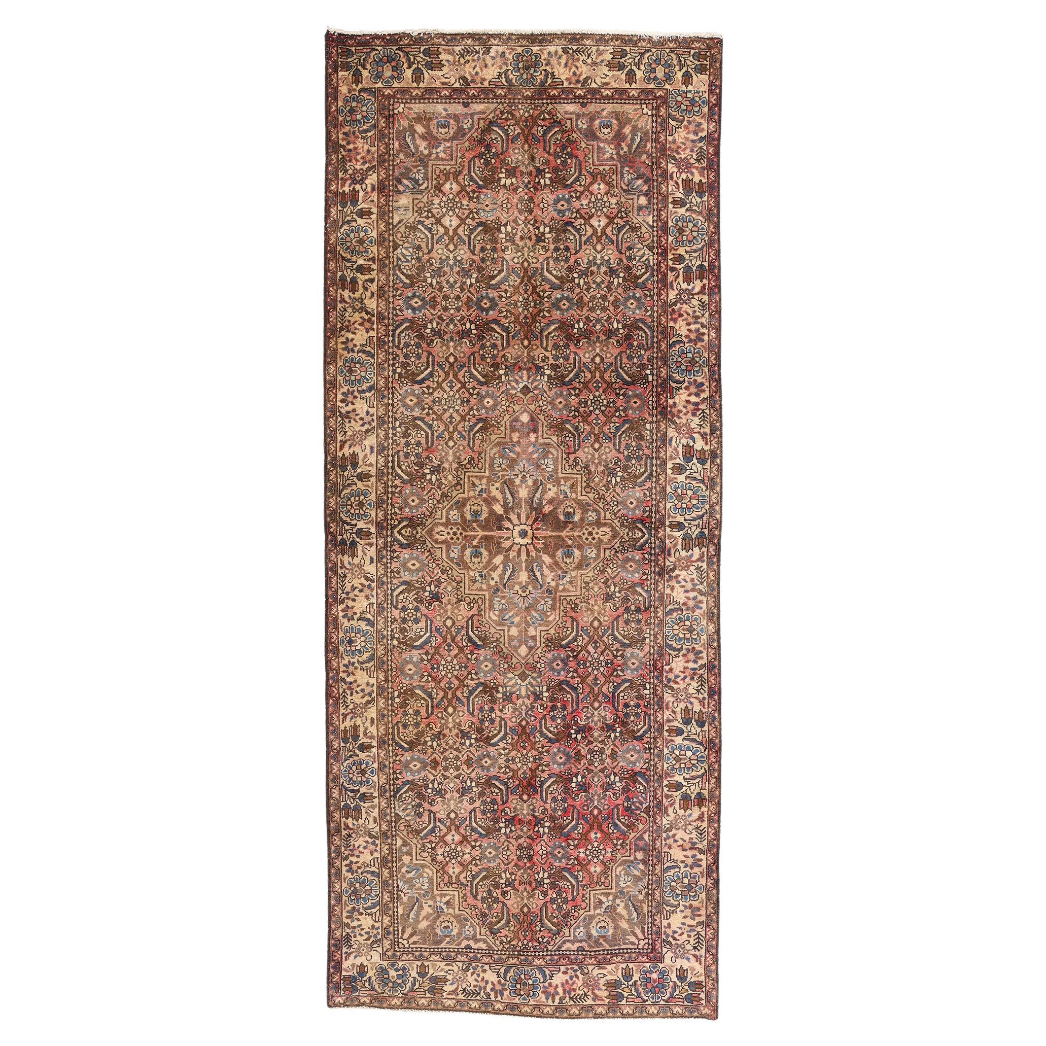 The Herati Covenant: An Antique Persian Bakhtiari Runner of Tribal Elegance