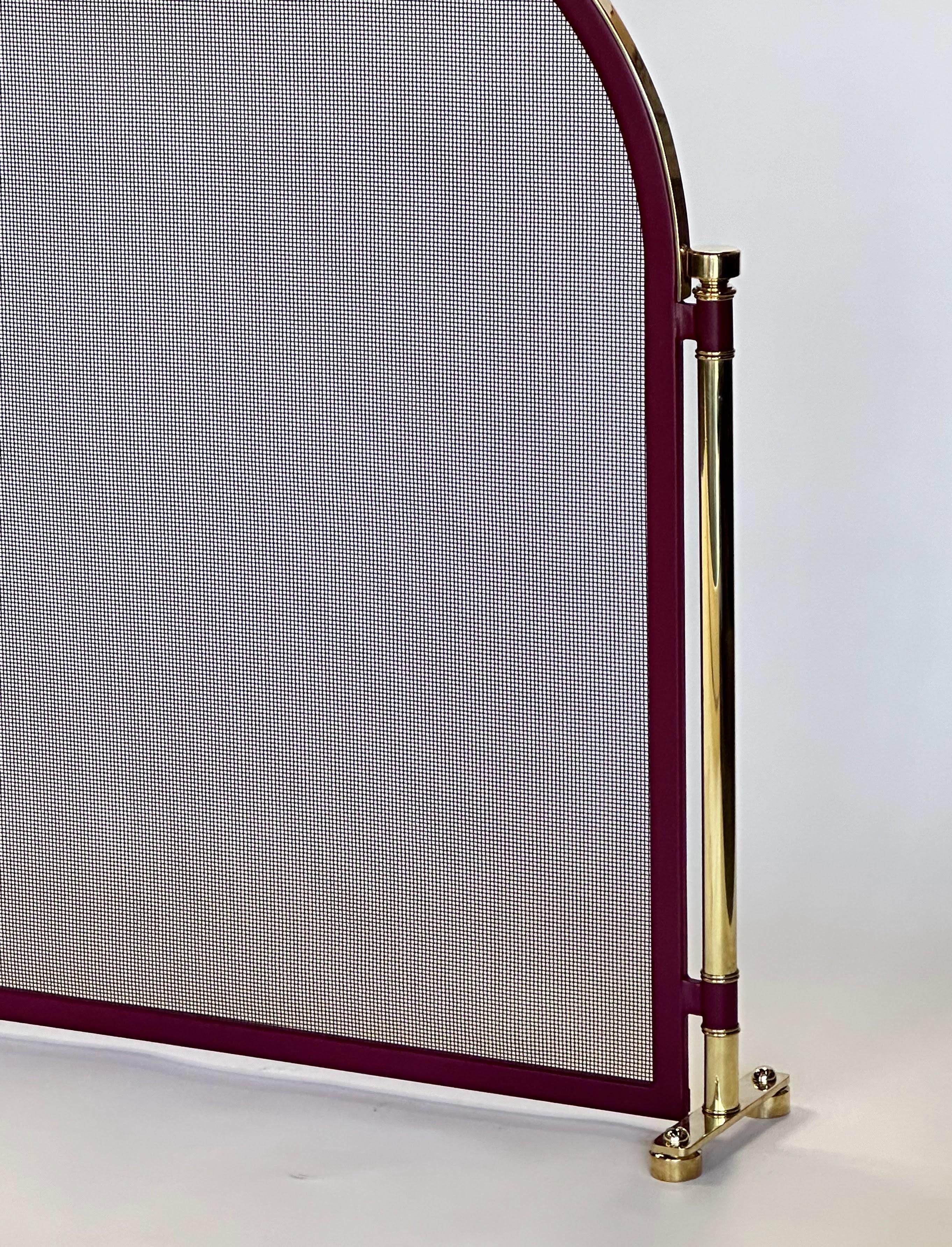 The Hernan Brass Fire Screen By Betzinger Designs For Sale 2