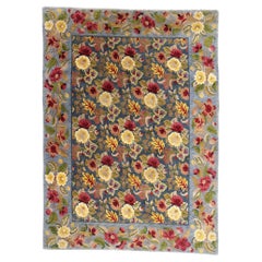 The Himalayan Garden Court: A Vintage Tibetan Masterpiece of Botanical Elegance