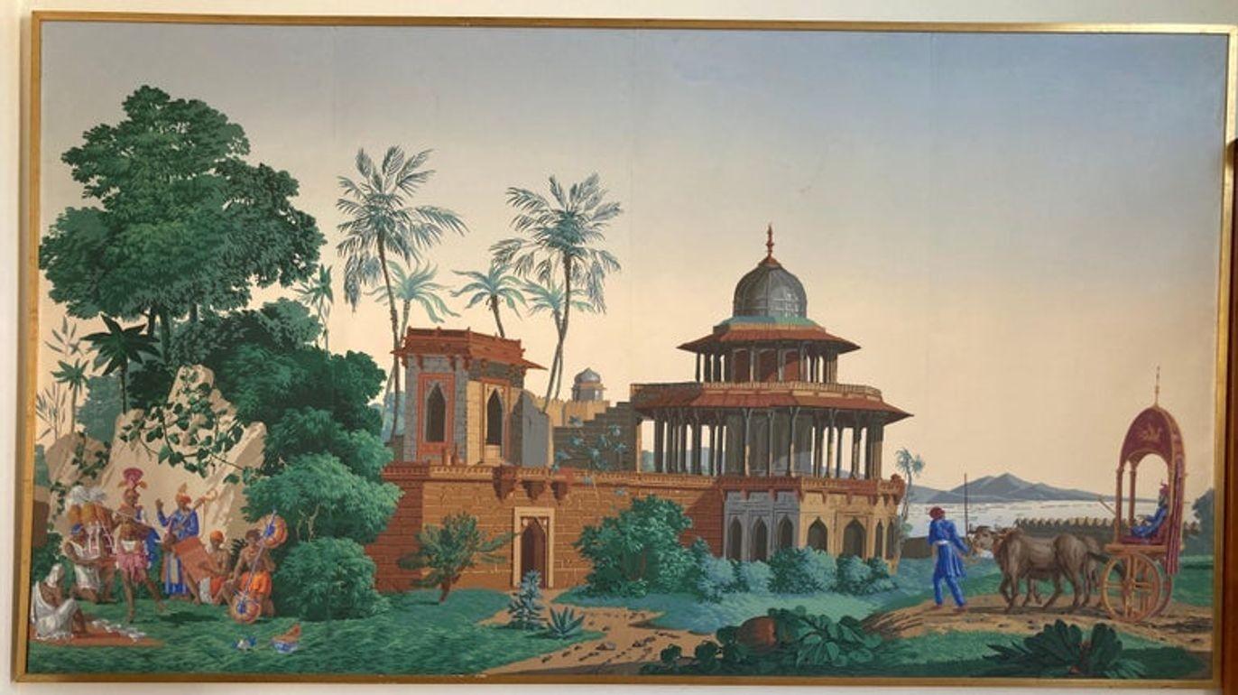 Les panneaux de papier peint en panoramie hindouestan de Zuber & Cie. Rixhem, France en vente 5