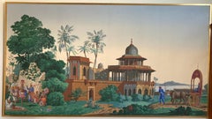 The Hindustan Panoramic Wallpaper Panels by Zuber & Cie. Rixhem, France