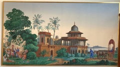 The Hindustan Panoramic Wallpaper Panels by Zuber & Cie. Rixhem, France