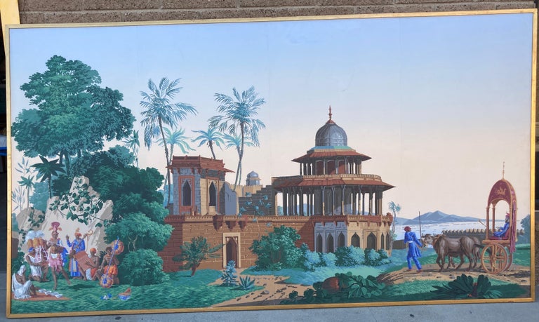 The Hindustan Panoramic Wallpaper Panels By Zuber And Cie Rixhem France For Sale At 1stdibs Check out our zuber wallpaper selection for the very best in unique or custom, handmade pieces from our wall décor shops.