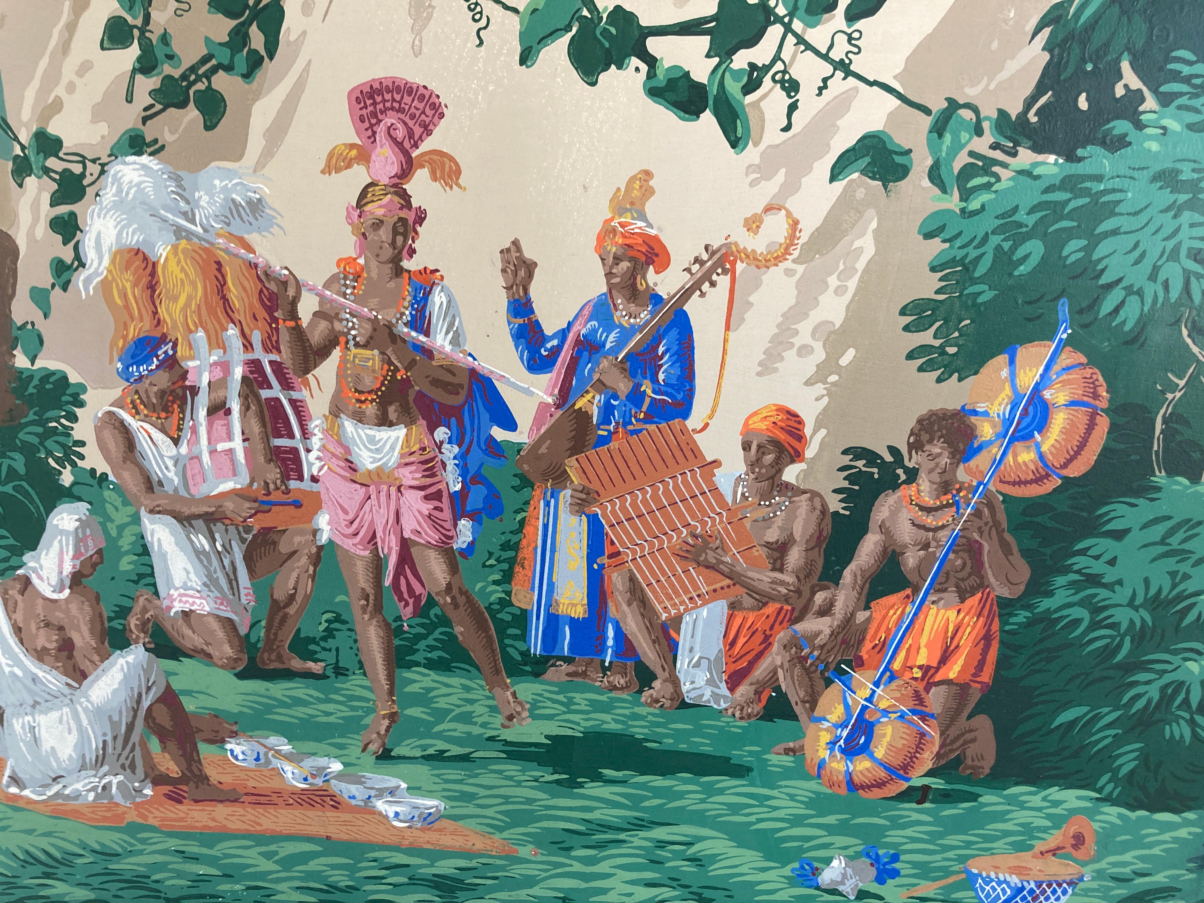 Anglo Raj The Hindustan Panoramic Wallpaper Panels by Zuber & Cie. Rixhem, France