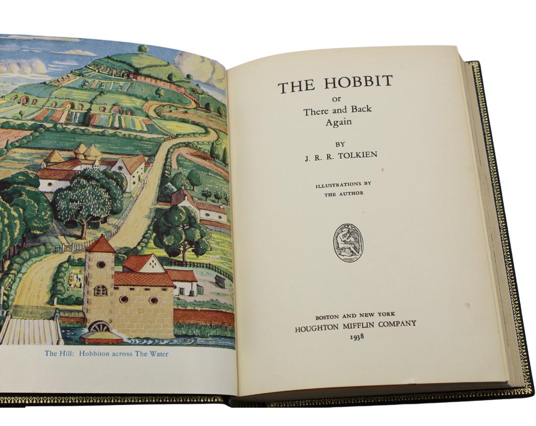 Gilt The Hobbit by J.R.R. Tolkien, First US Edition, Third State, 1938