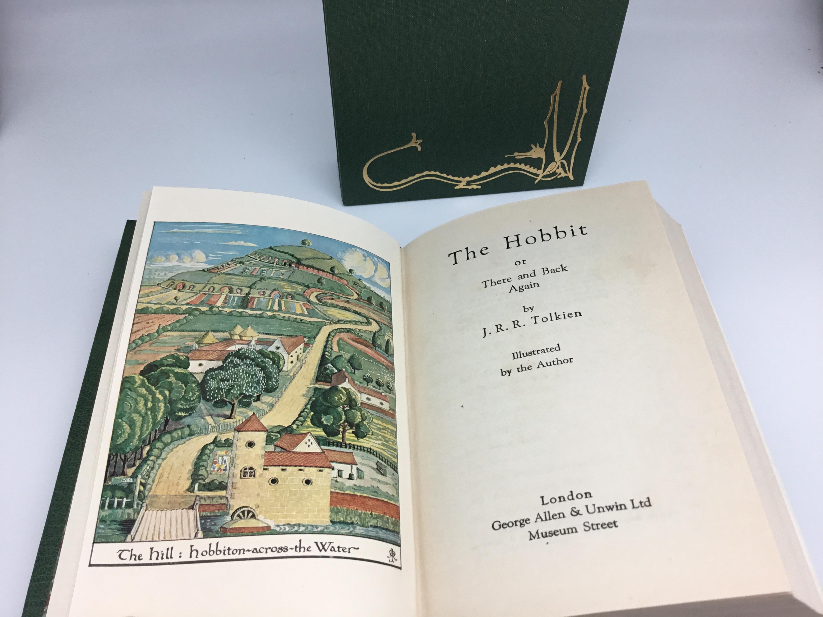 Tolkien, J.R.R. The Hobbit, or There and Back Again. London: George Allen & Urwin, 1954. Second Edition, Sixth Impression.

This is a second edition, sixth impression of J.R.R. Tolkien's classic The Hobbit, or There and Back Again. This printing was