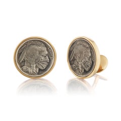 The Hobo Nickel Cufflinks by Michael Kanners