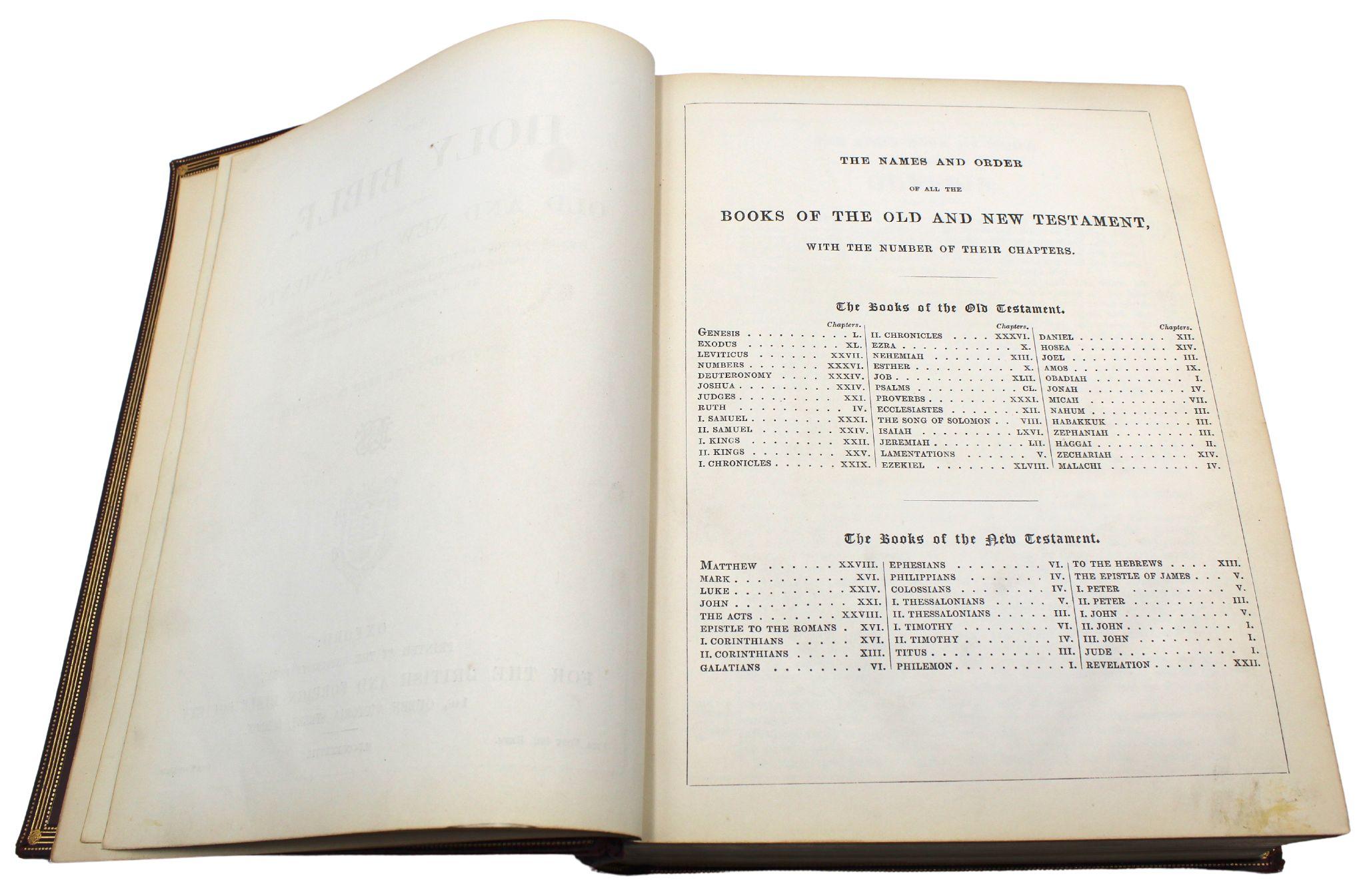 The Holy Bible, Containing the Old and New Testaments, 1887 For Sale 1