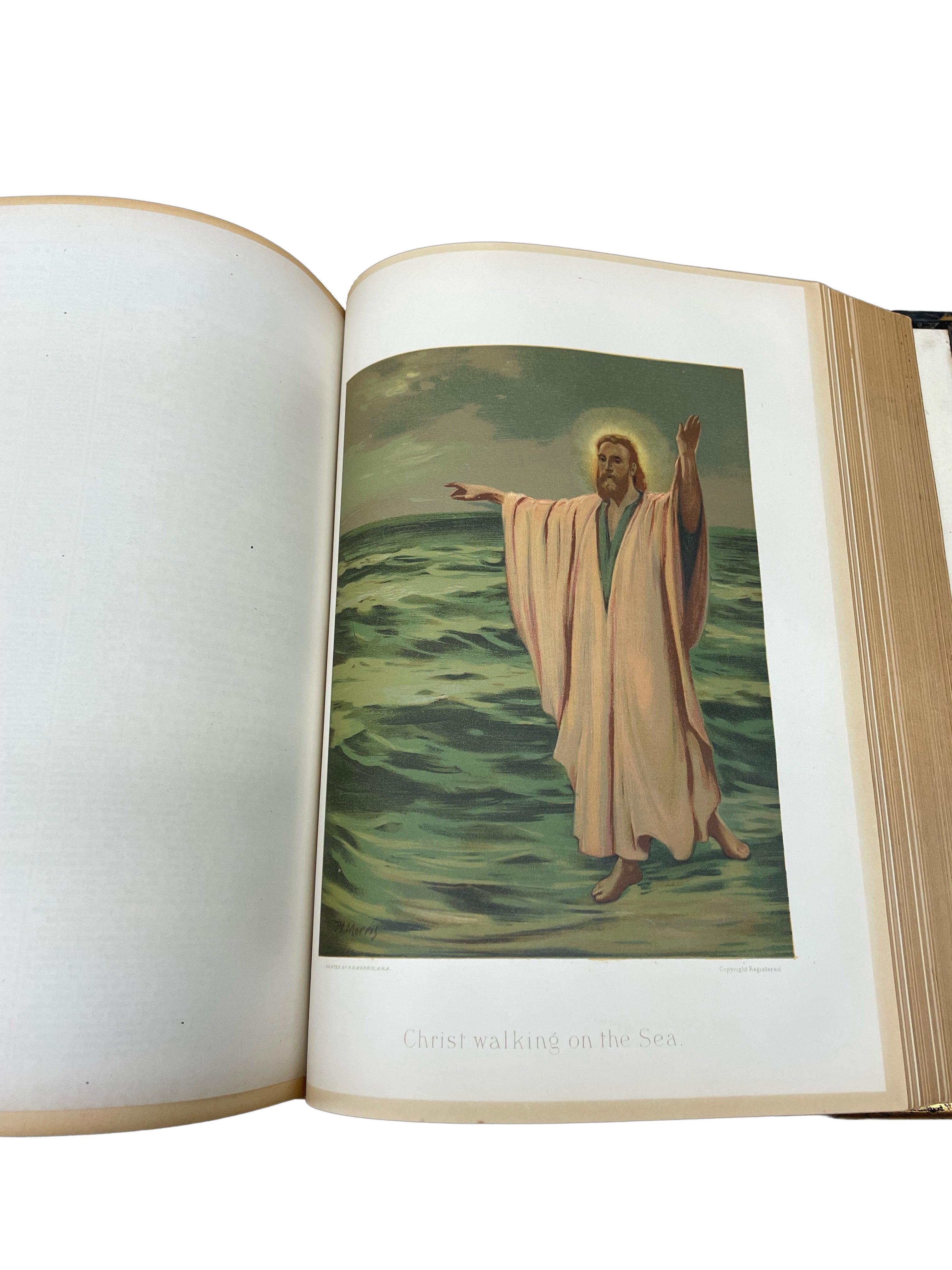 The Holy Bible, Edited by Rev. John Eadie, Illustrated, circa 1880s In Good Condition In Colorado Springs, CO