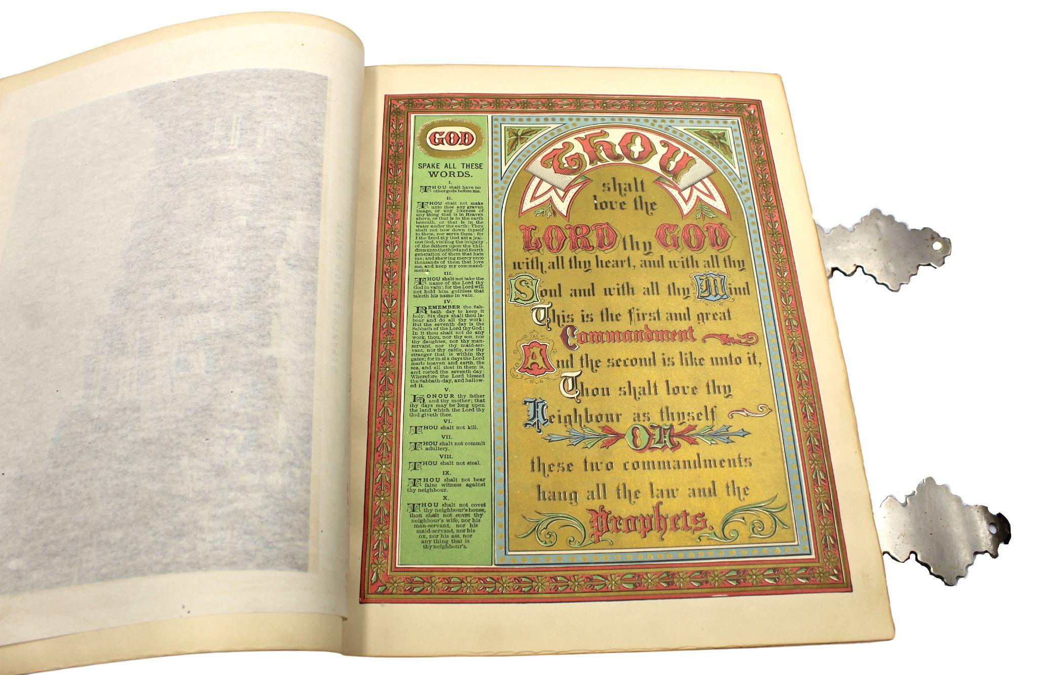 The Holy Bible, édition standard, Bible familiale illustrée, 1885 en vente 2