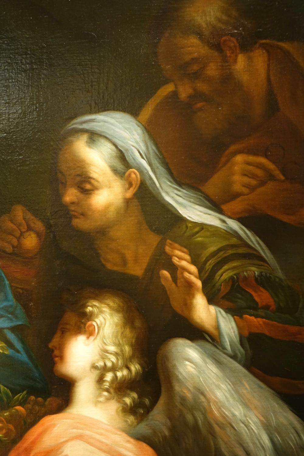 Holy Family with Saint Anne and Angel, 18th Century Italian School 1