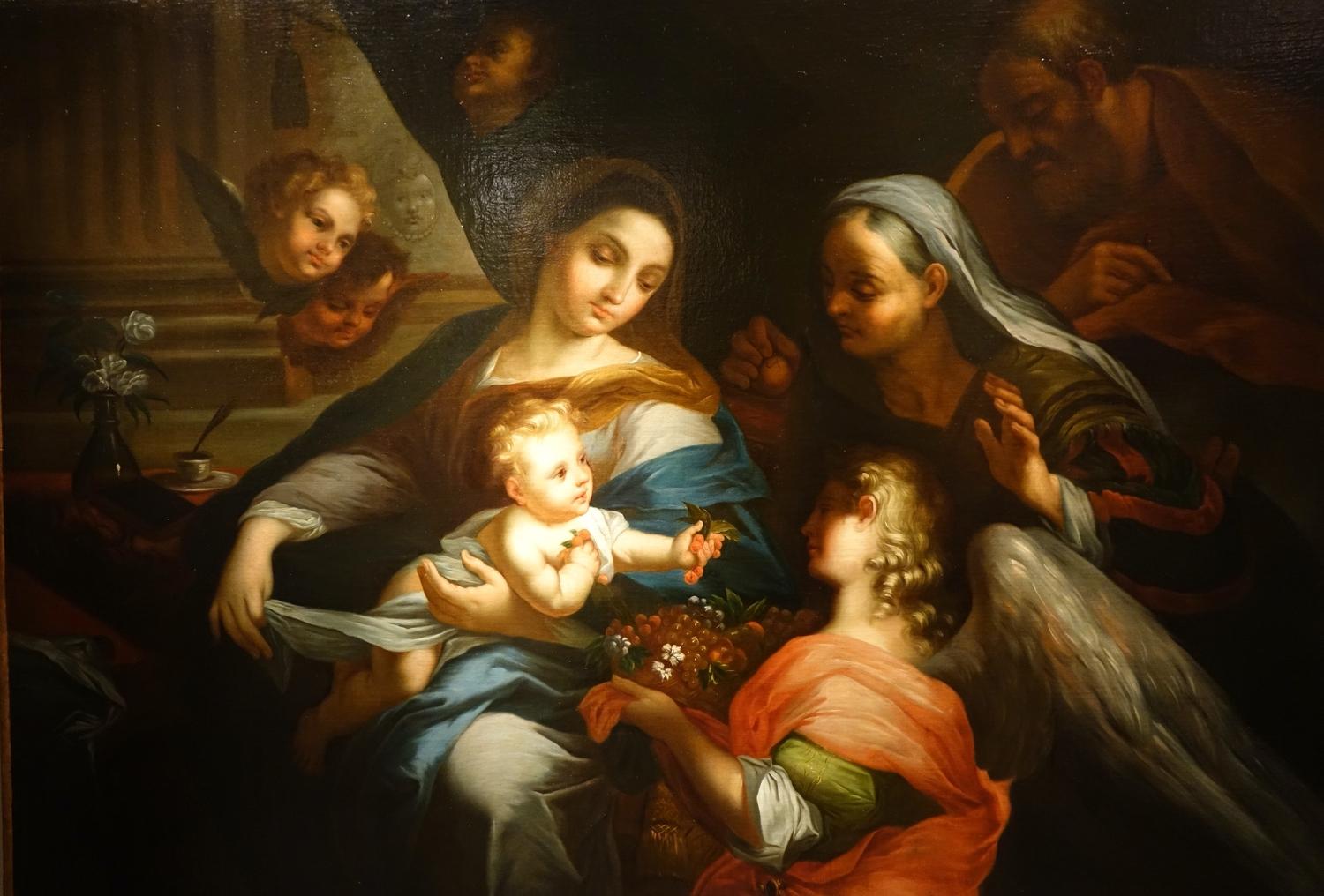 Holy Family with Saint Anne and Angel, 18th Century Italian School 4