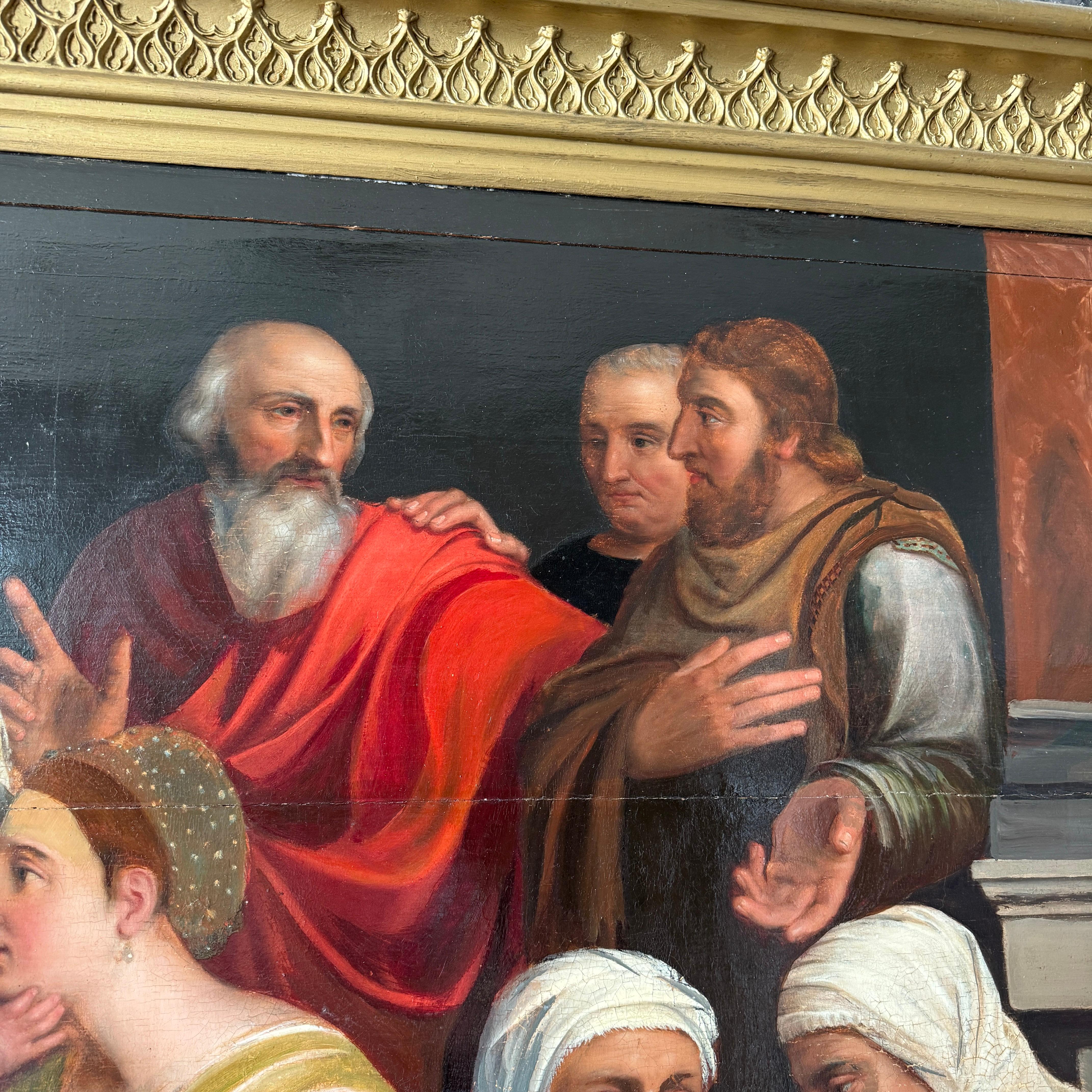 The Holy Kinship of Mary, Öl auf Lattenrost-Tafel, möglicherweise Willem Key (16. Jahrhundert) (18. Jahrhundert und früher) im Angebot