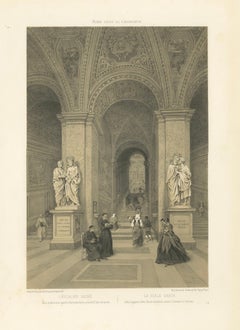 The Holy Staircase (Scala Santa), Rome – Sacred Interior Scene, 1868