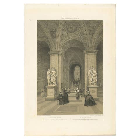 The Holy Staircase (Scala Santa), Rome – Sacred Interior Scene, 1868