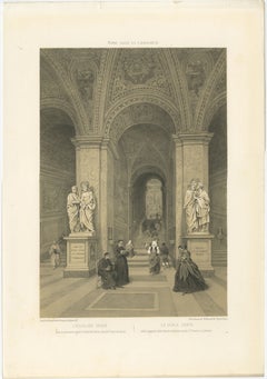 The Holy Staircase (Scala Santa), Rome – Sacred Interior Scene, 1868