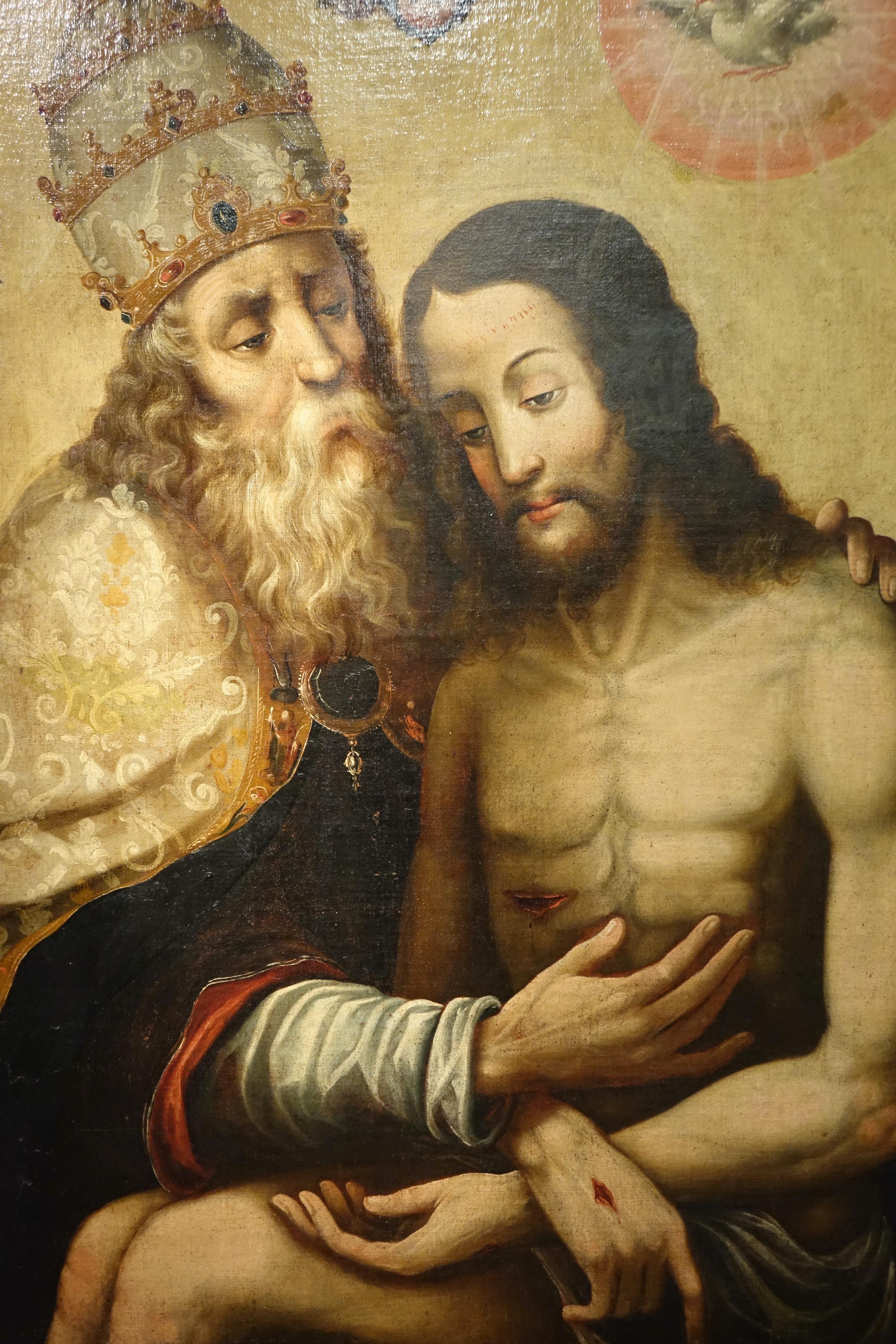 Louis XIII La Sainte Trinité, Espagne 17e siècle en vente