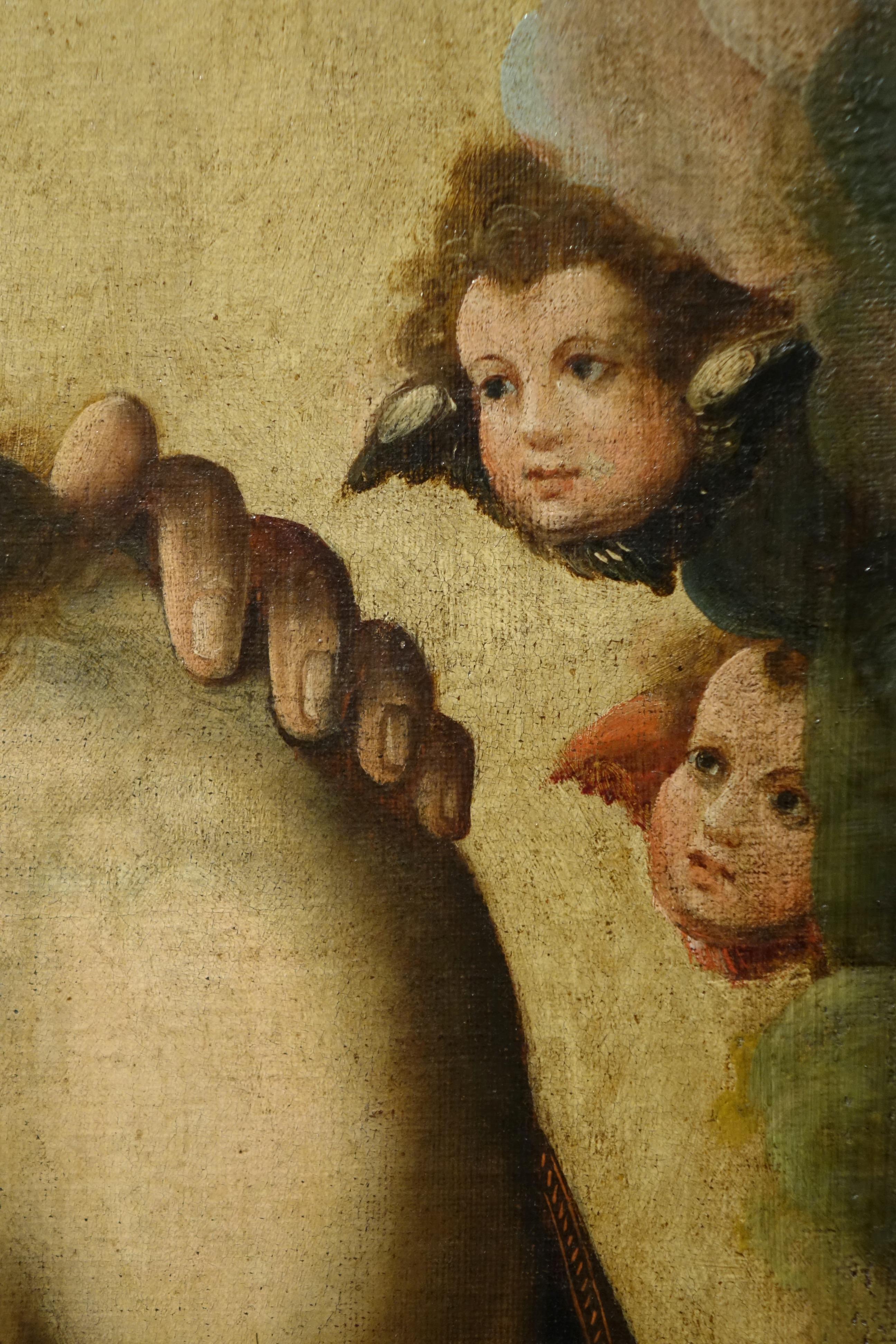 La Sainte Trinité, Espagne 17e siècle Bon état - En vente à PARIS, FR