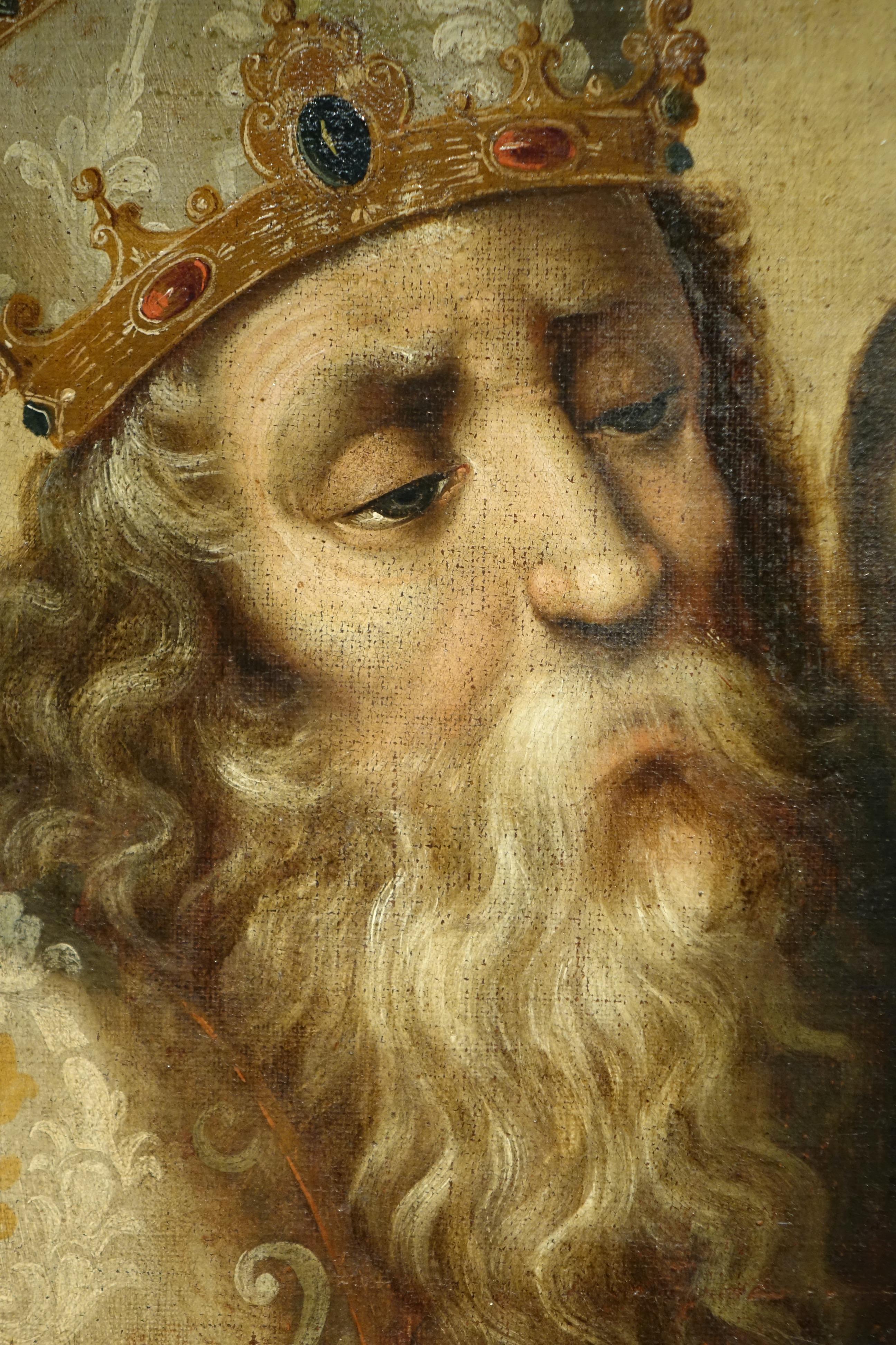 XVIIIe siècle et antérieur La Sainte Trinité, Espagne 17e siècle en vente