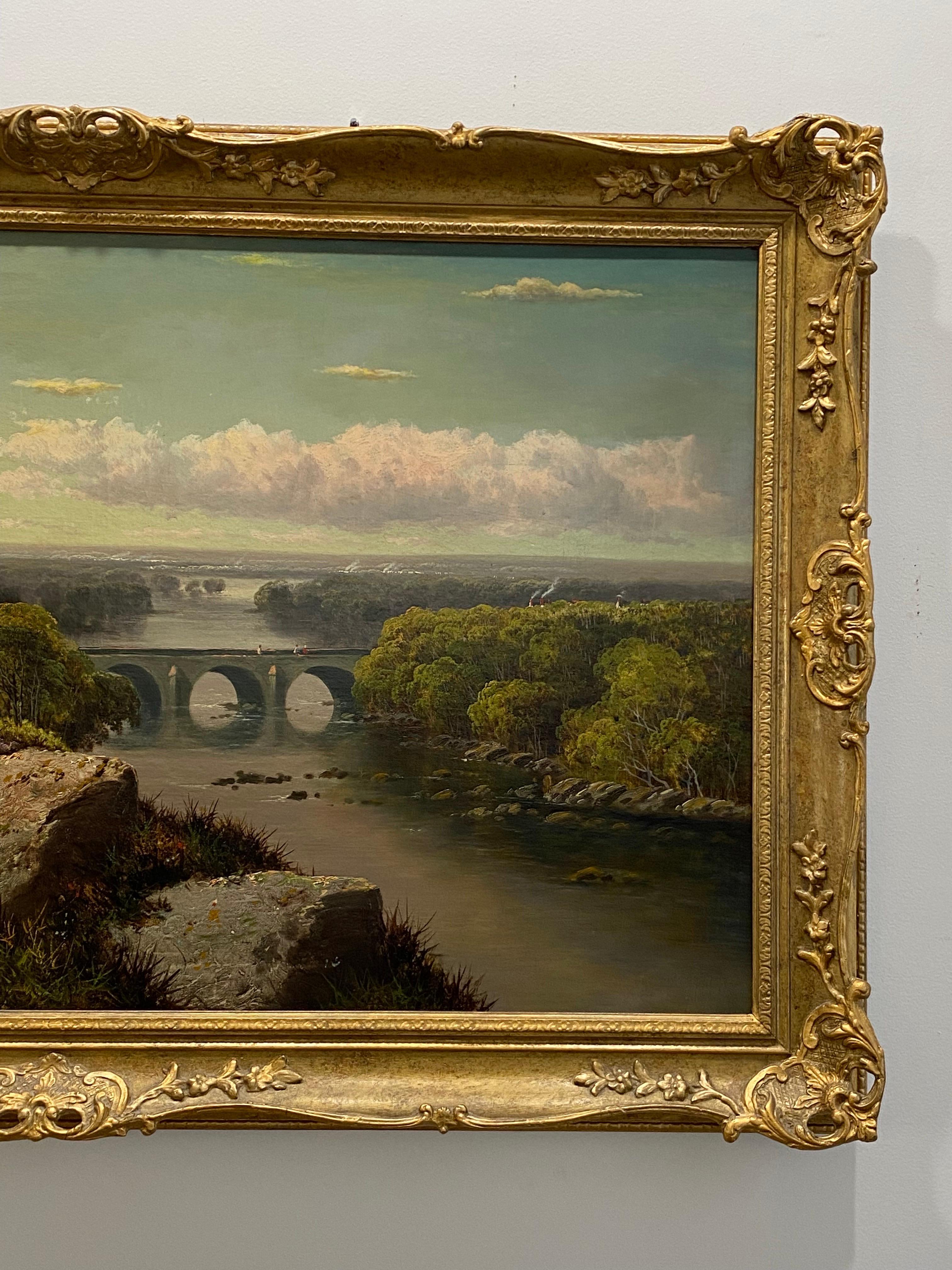 The Honorable John Collier, Large Landscape Painting In Good Condition For Sale In New York, NY